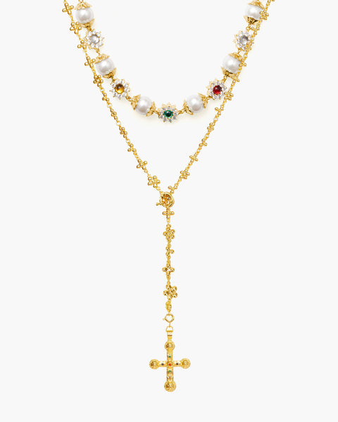 Daisy Molecule Necklace Set