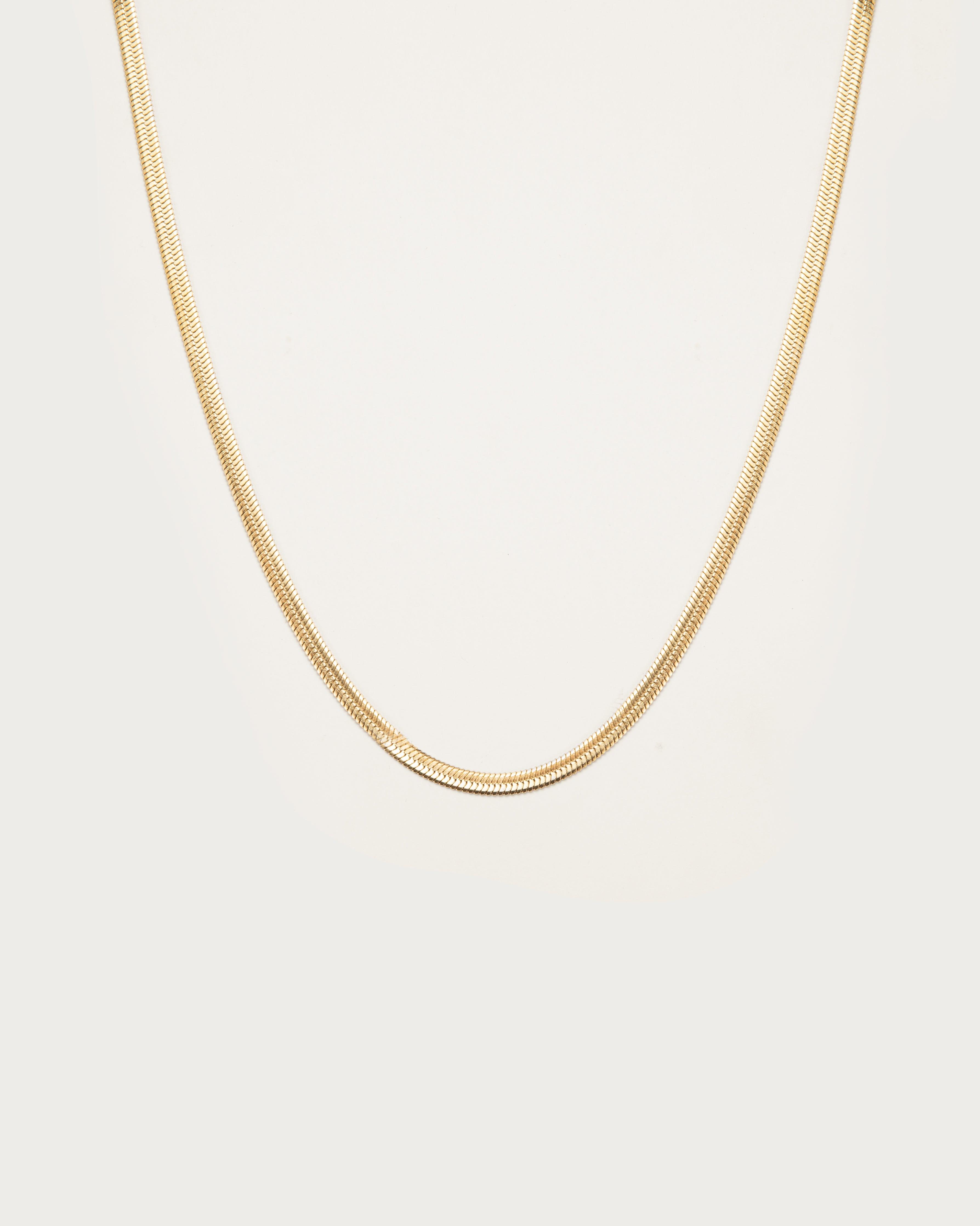 3mm Herringbone Chain Necklace - En Route Jewelry