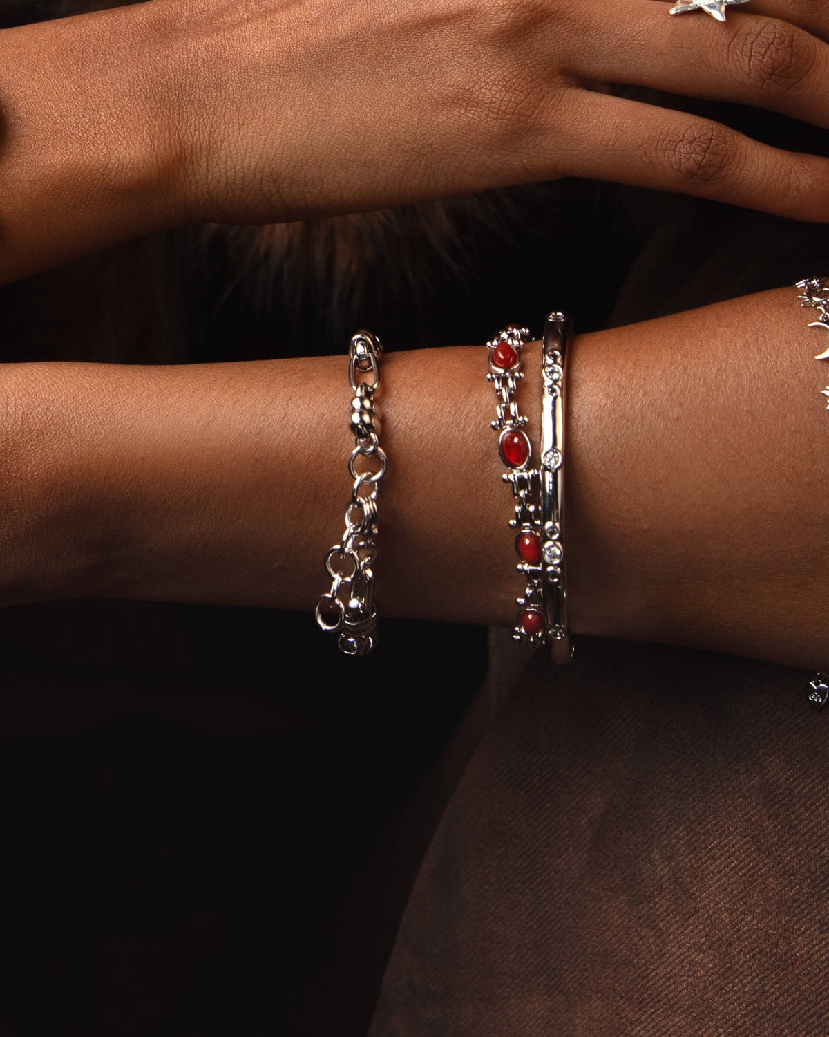 Bracciale Tess's Treasure Carnelian in Argento