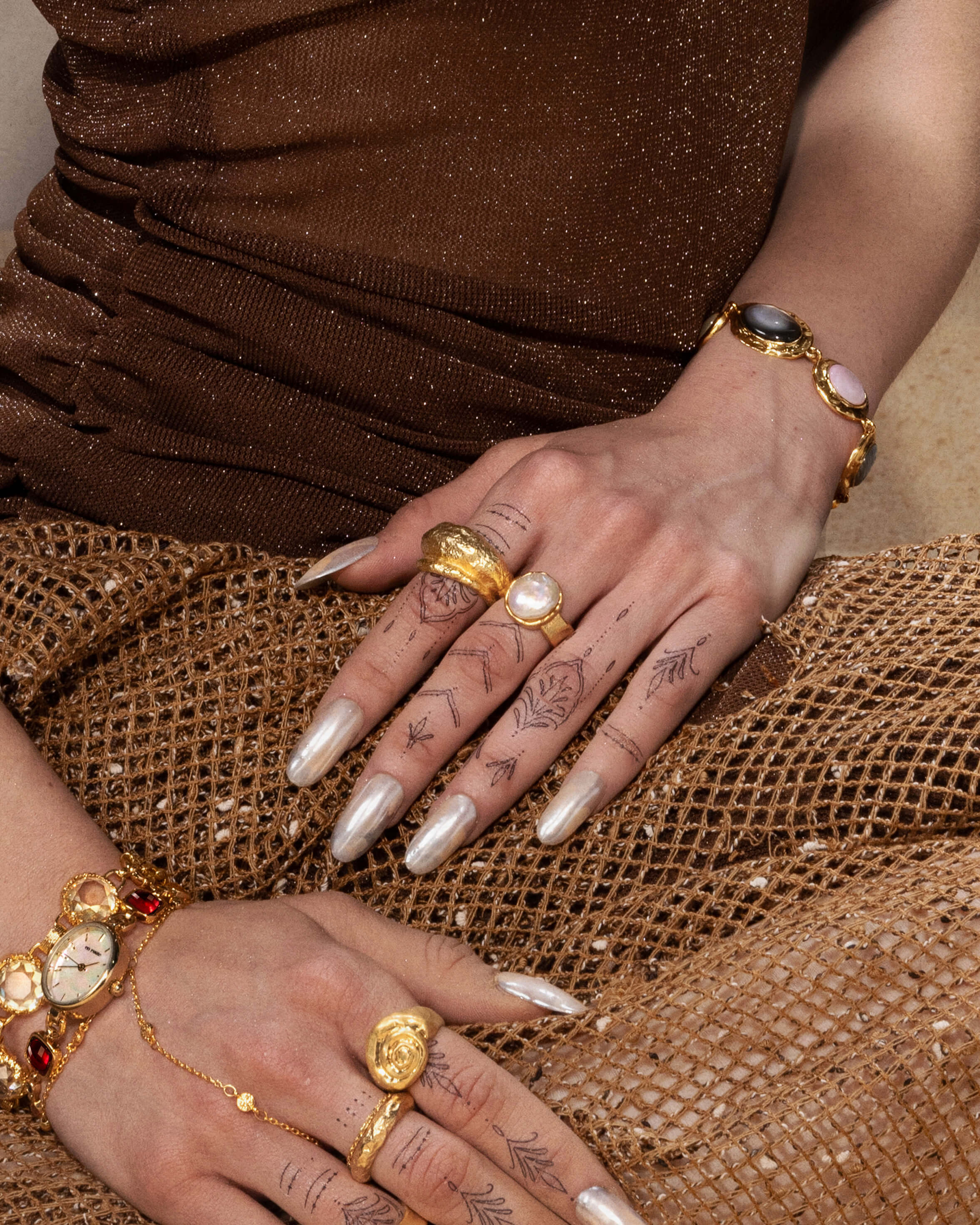 Gold Iris Ring