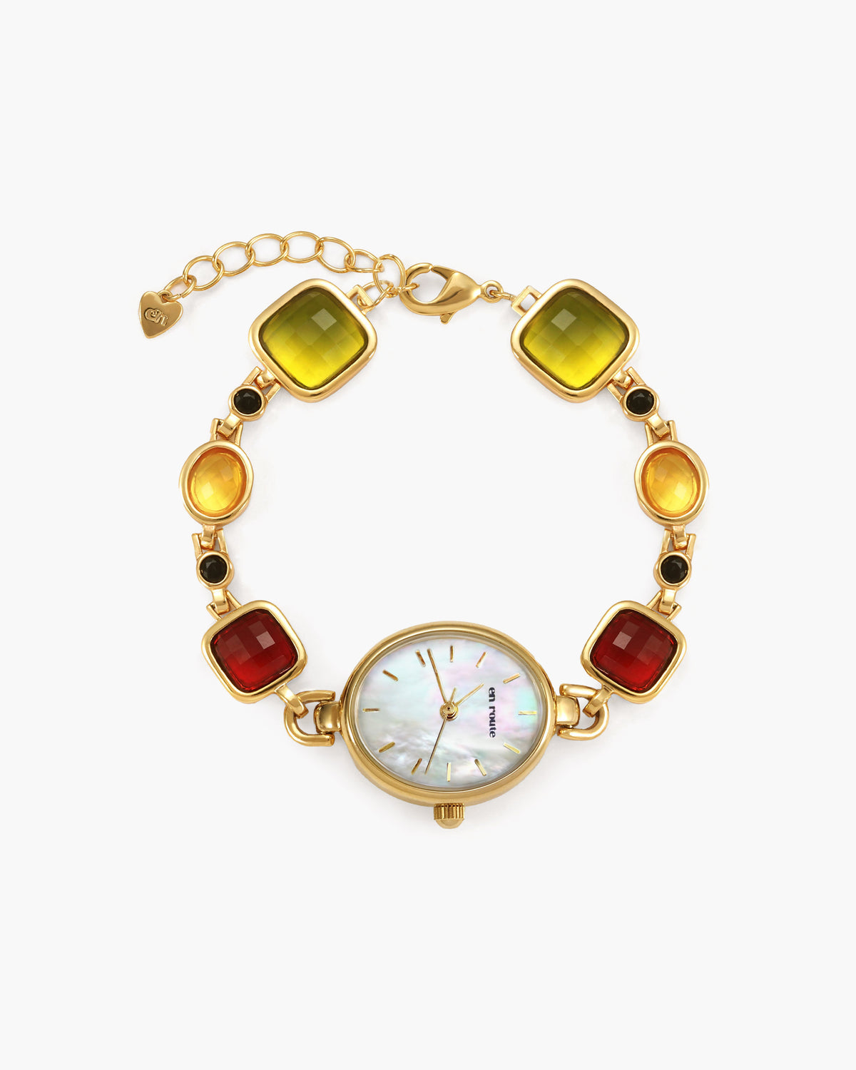 Harmonic Hour Multicolored Watch Bracelet in Silver
