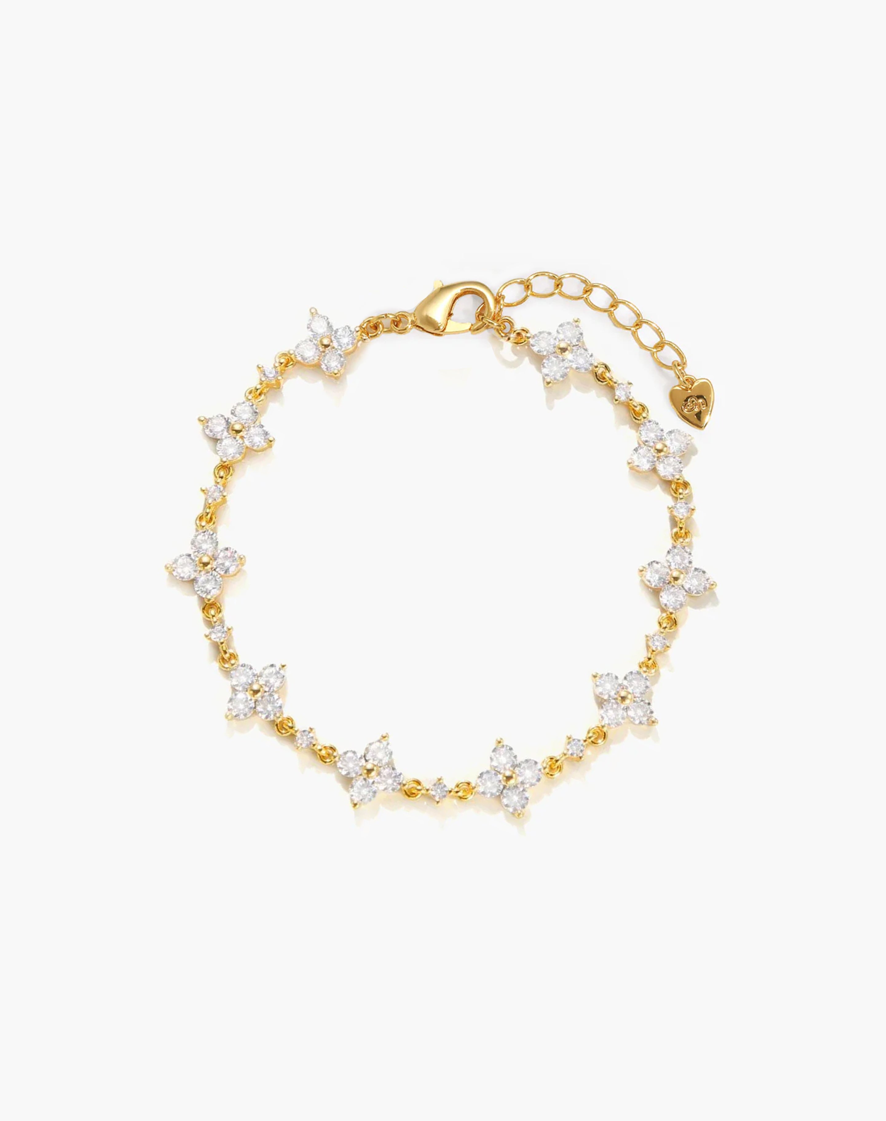 Sparkle Clover Bracelet in Silver | en route jewelry