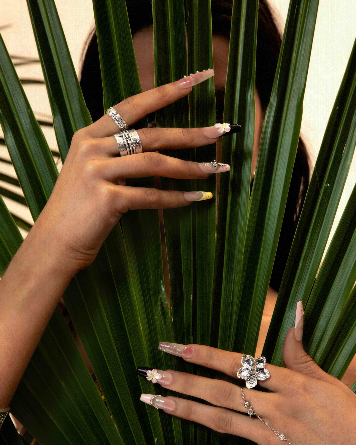 Serenade of Orchid Ring in Silver