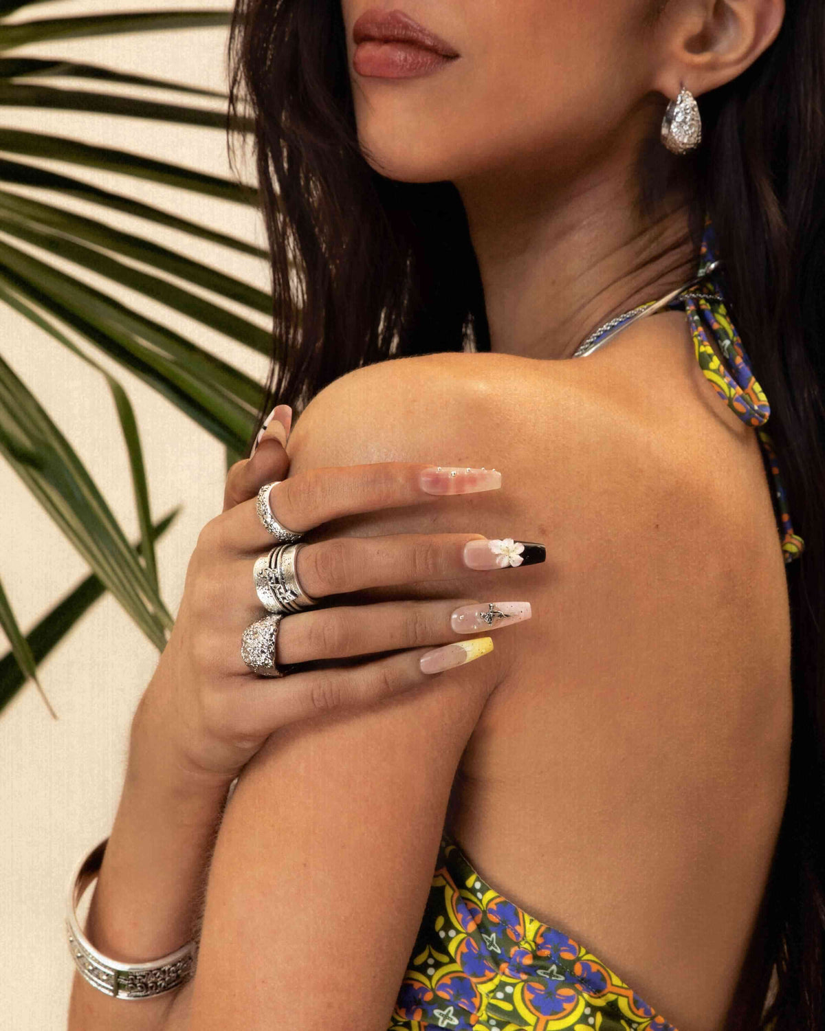 Serenade of Orchid Ring in Silver