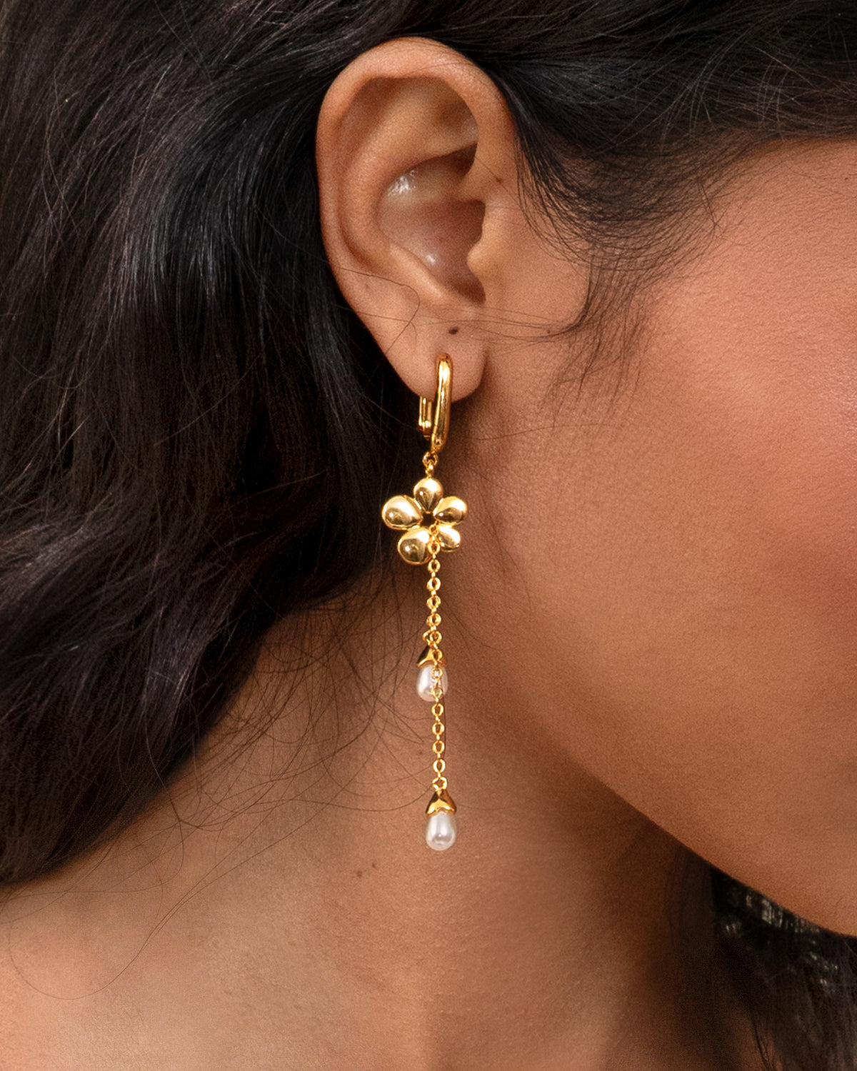 Camille Flower Drop Earrings