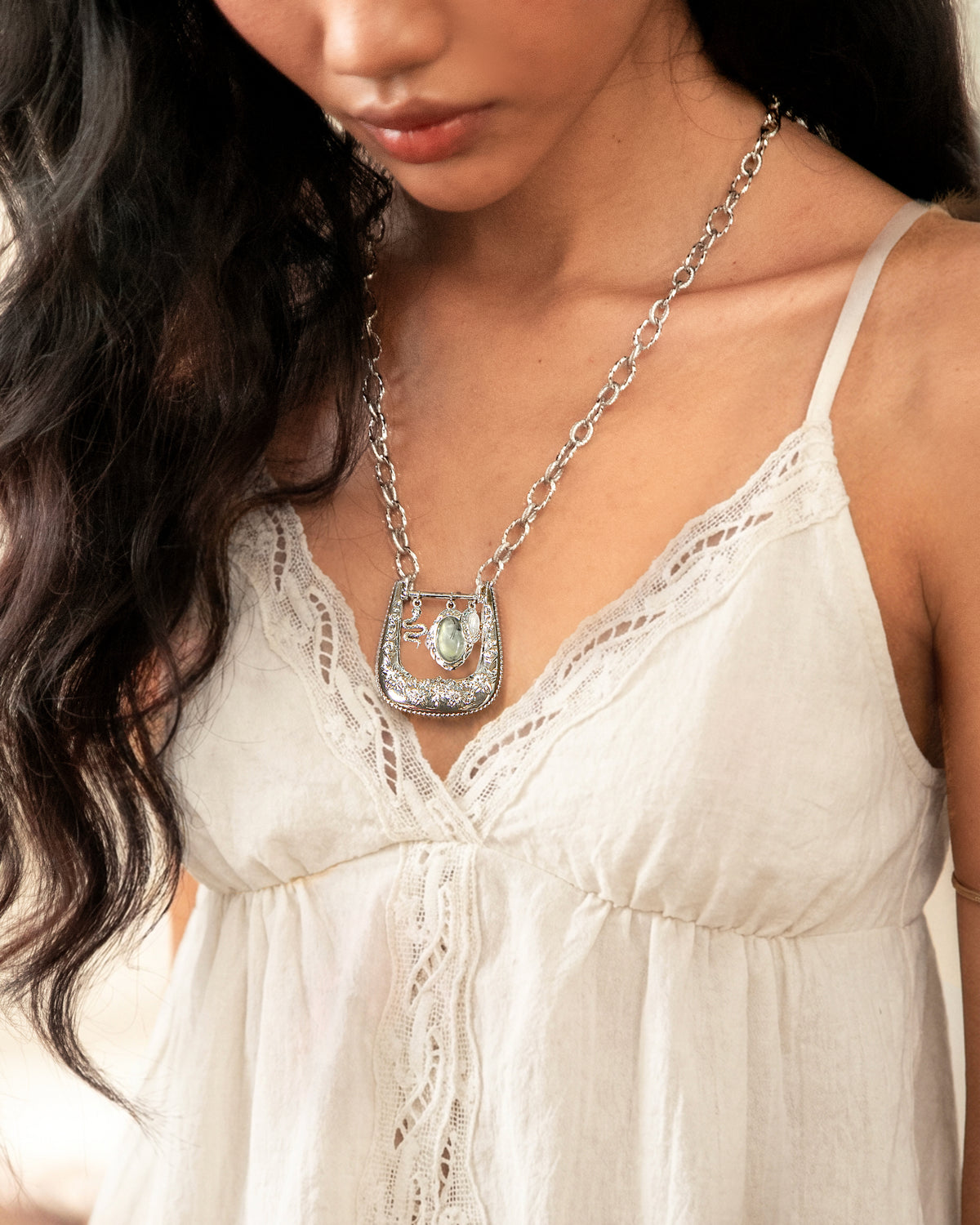 Orbit Charm Buckle Pendant Necklace - En Route Jewelry
