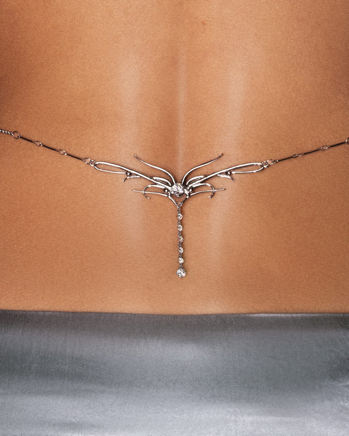 Drippn Chain Dripping Waist Chain in Silver | Sculptural & Statement Waist Chain ...