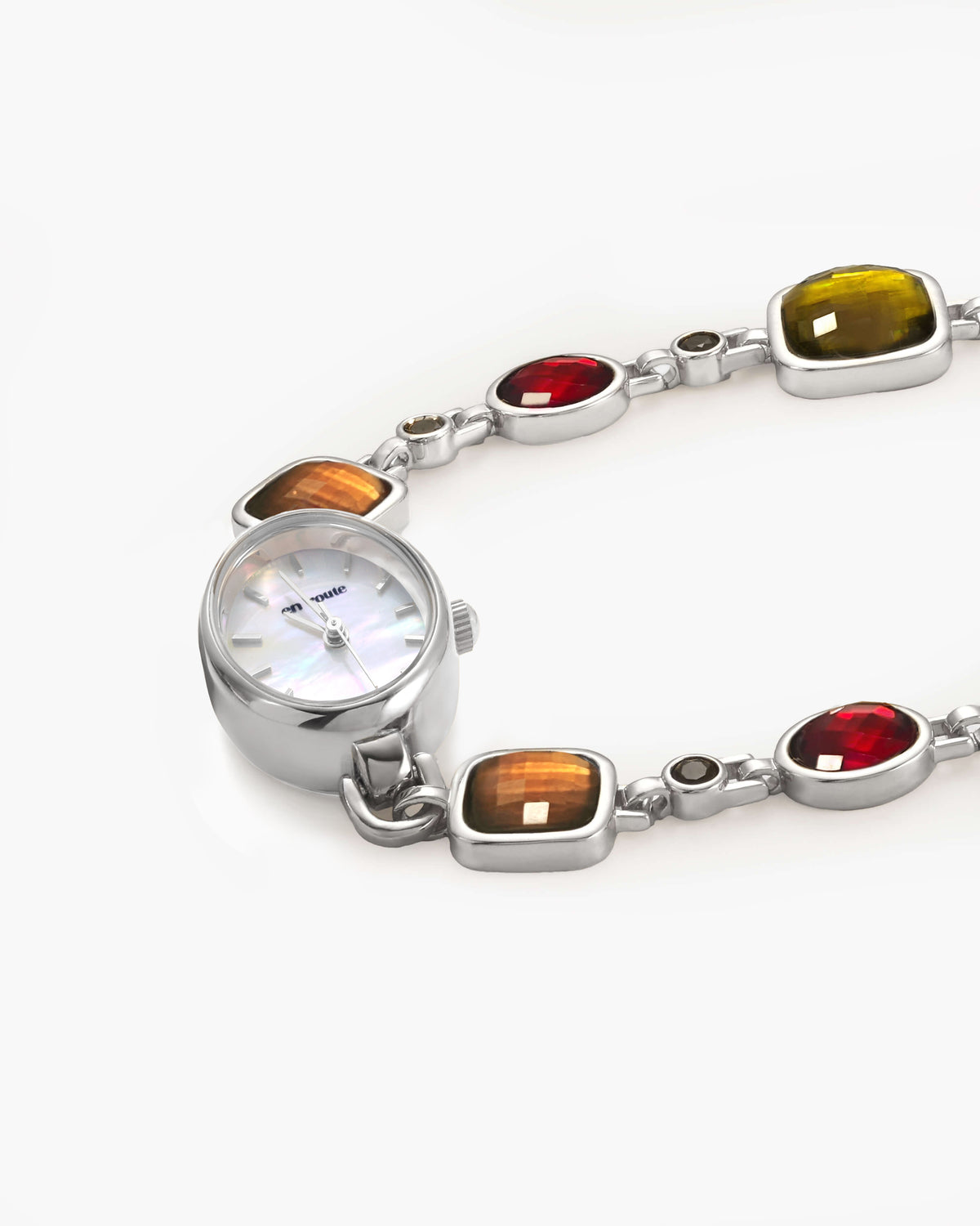 Bracelet Montre Harmonic Hour Multicolore en Argent