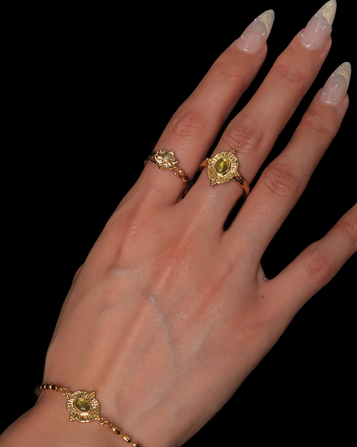 Olive Talisman Ring - en route jewelry