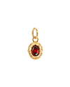 Birthstone Charm in Gold - Gold / January - garnet
