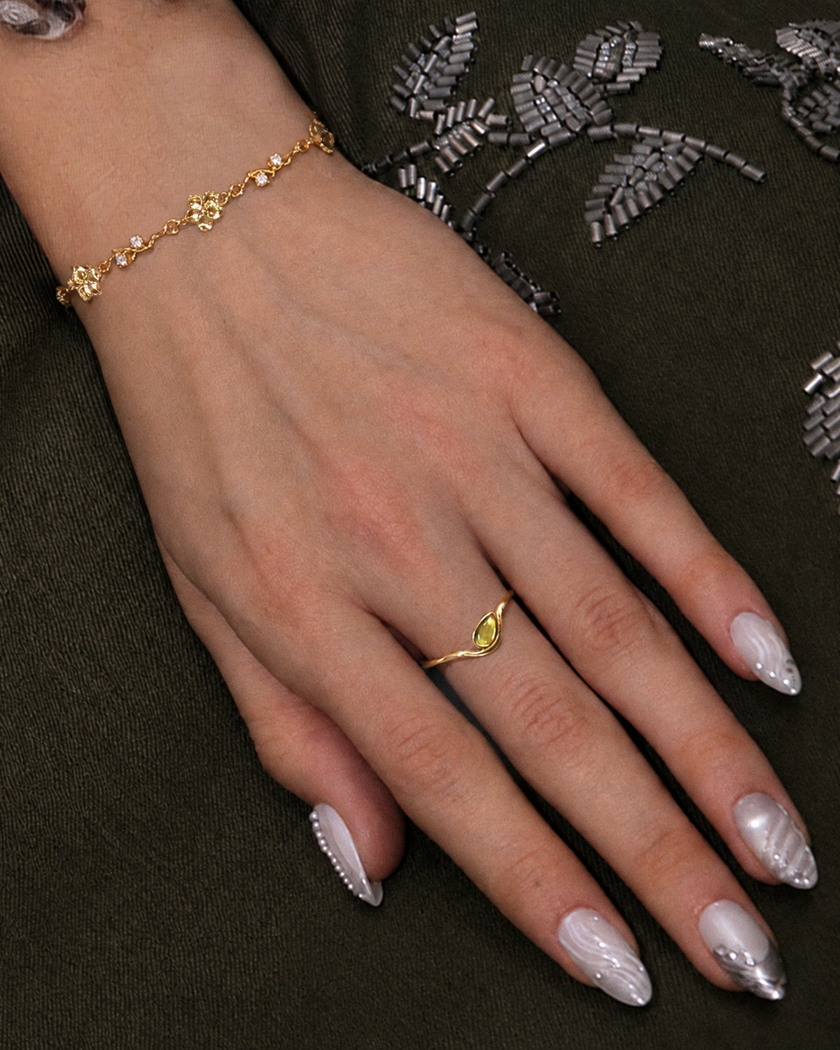 Waterdrop Wave Ring