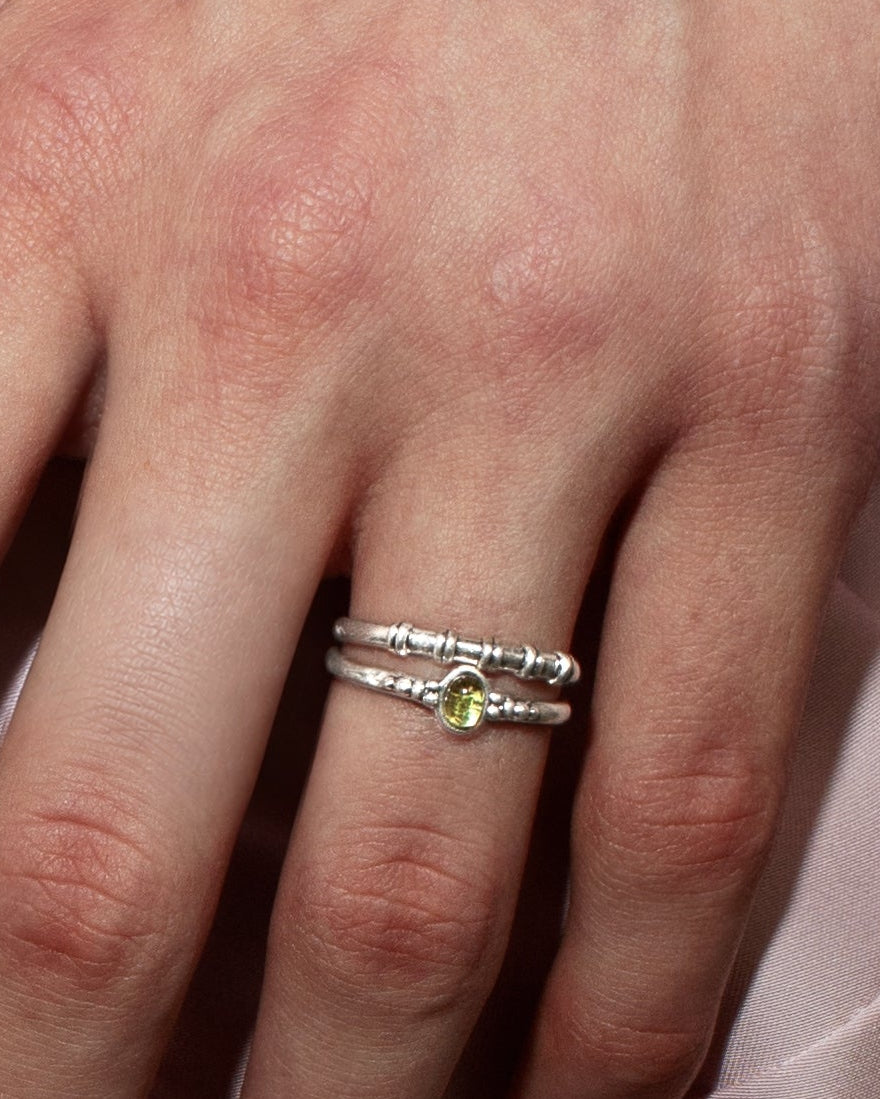 Oasis ringenduo in zilver