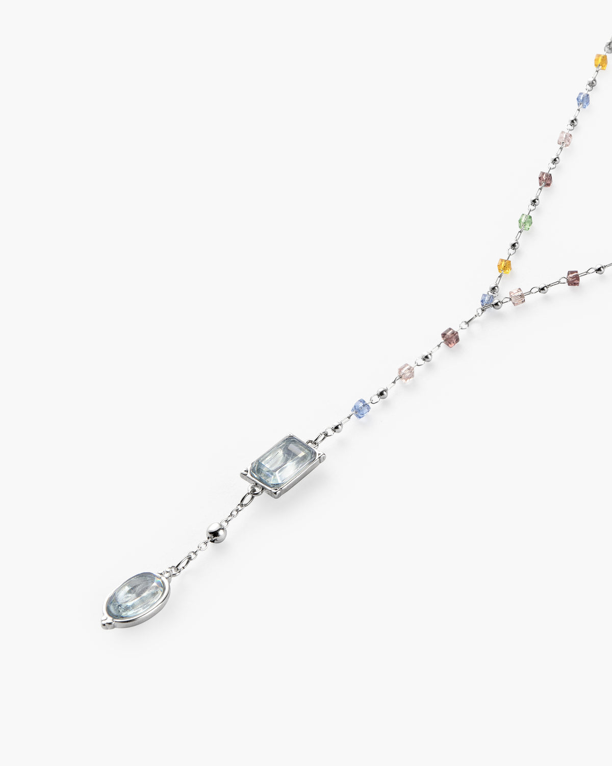 Himmlische Lariat-Halskette in Silber