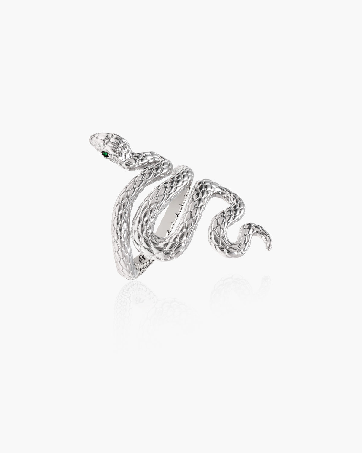 Serpent Ring in Silver