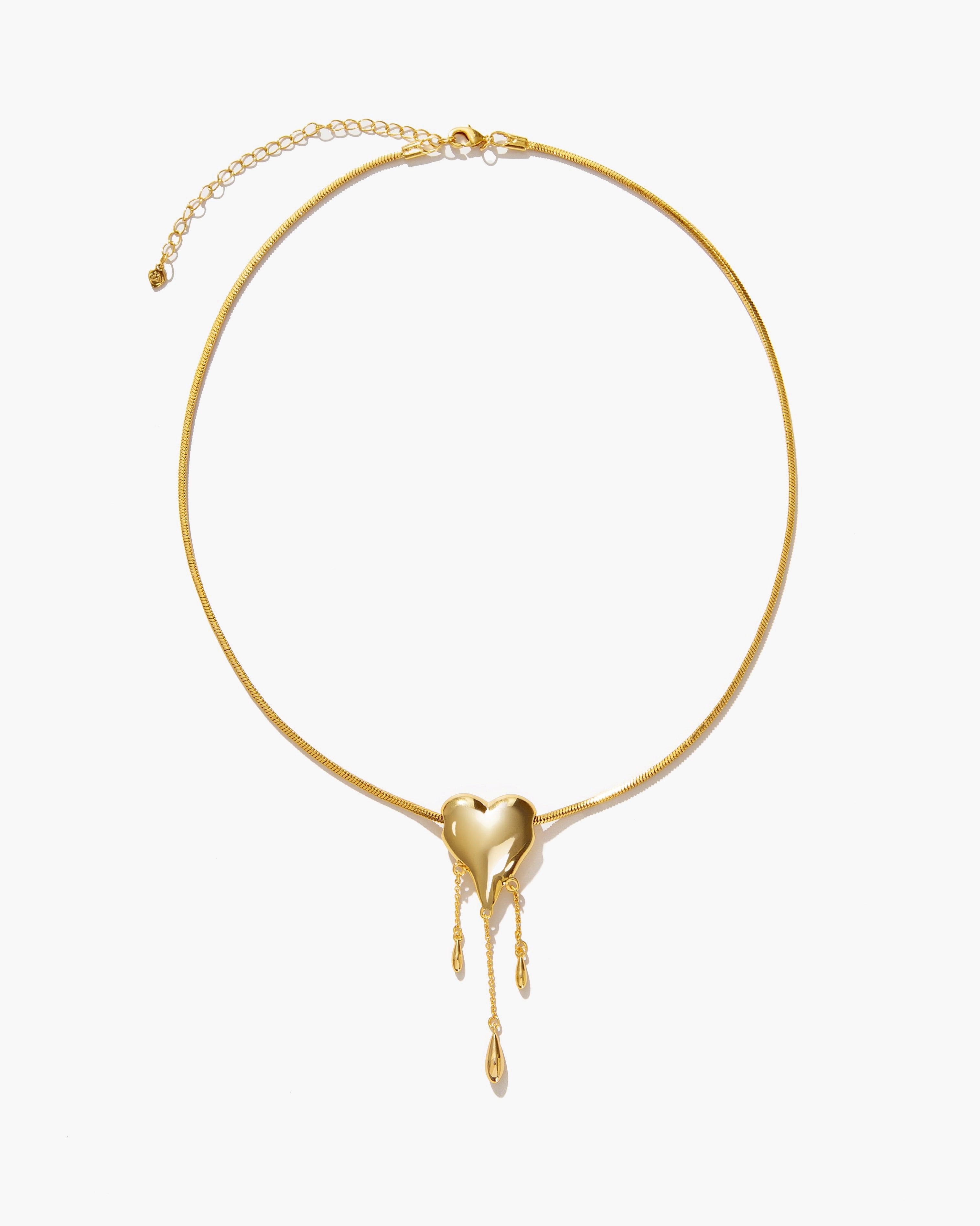Venom’s Golden Drip Heart Necklace - En Route Jewelry