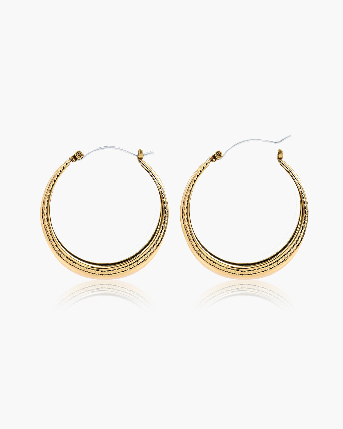 Orin Medium Hoop Earrings in Gold