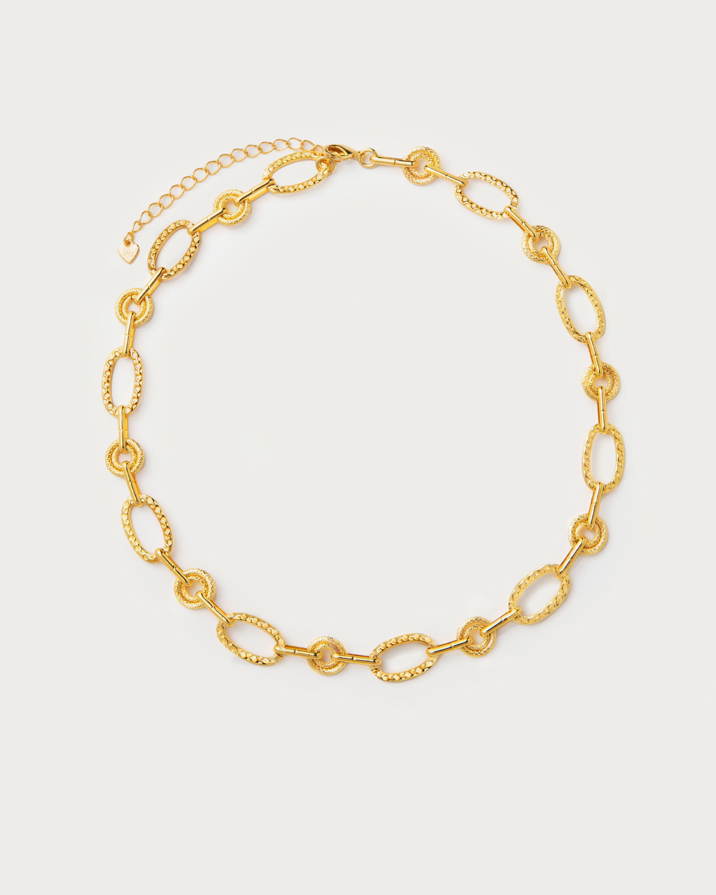 Textured Circle Link Collar