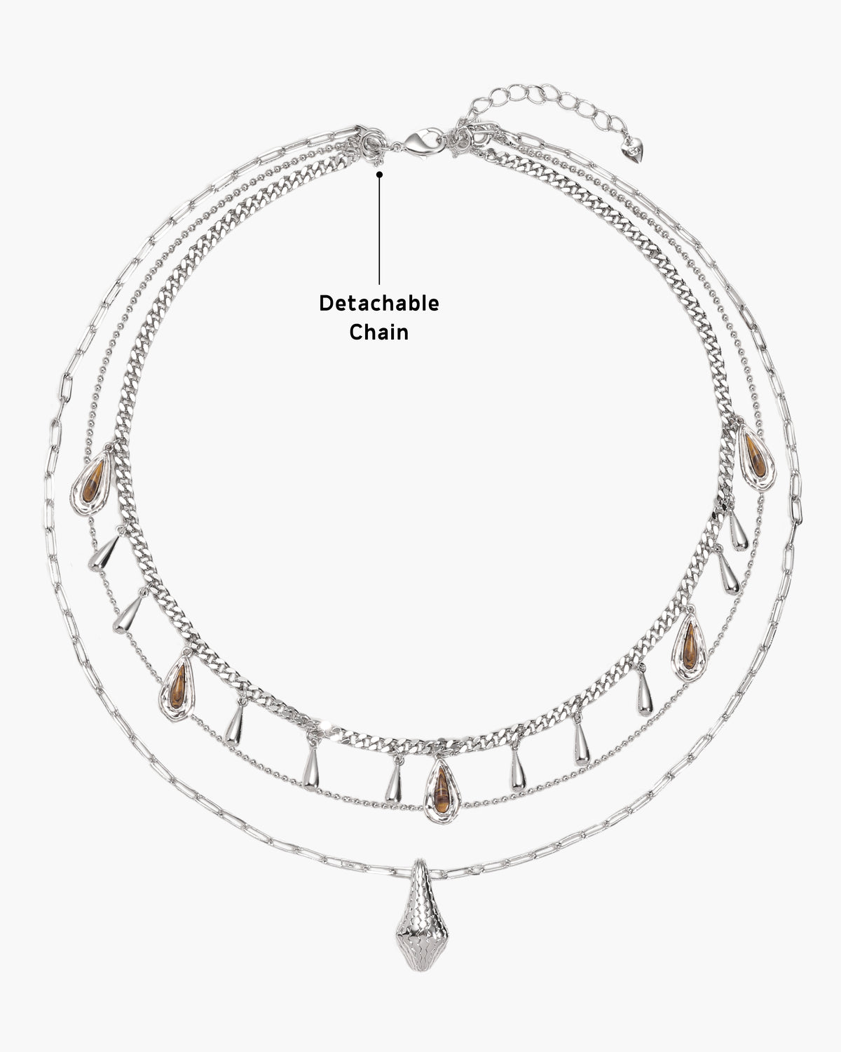 Second Skin Detachable Layered Necklace