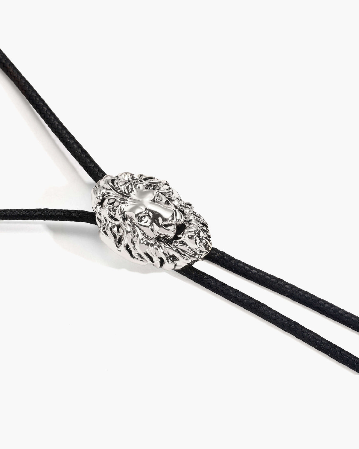 Cravate bolo Lion Guard en argent