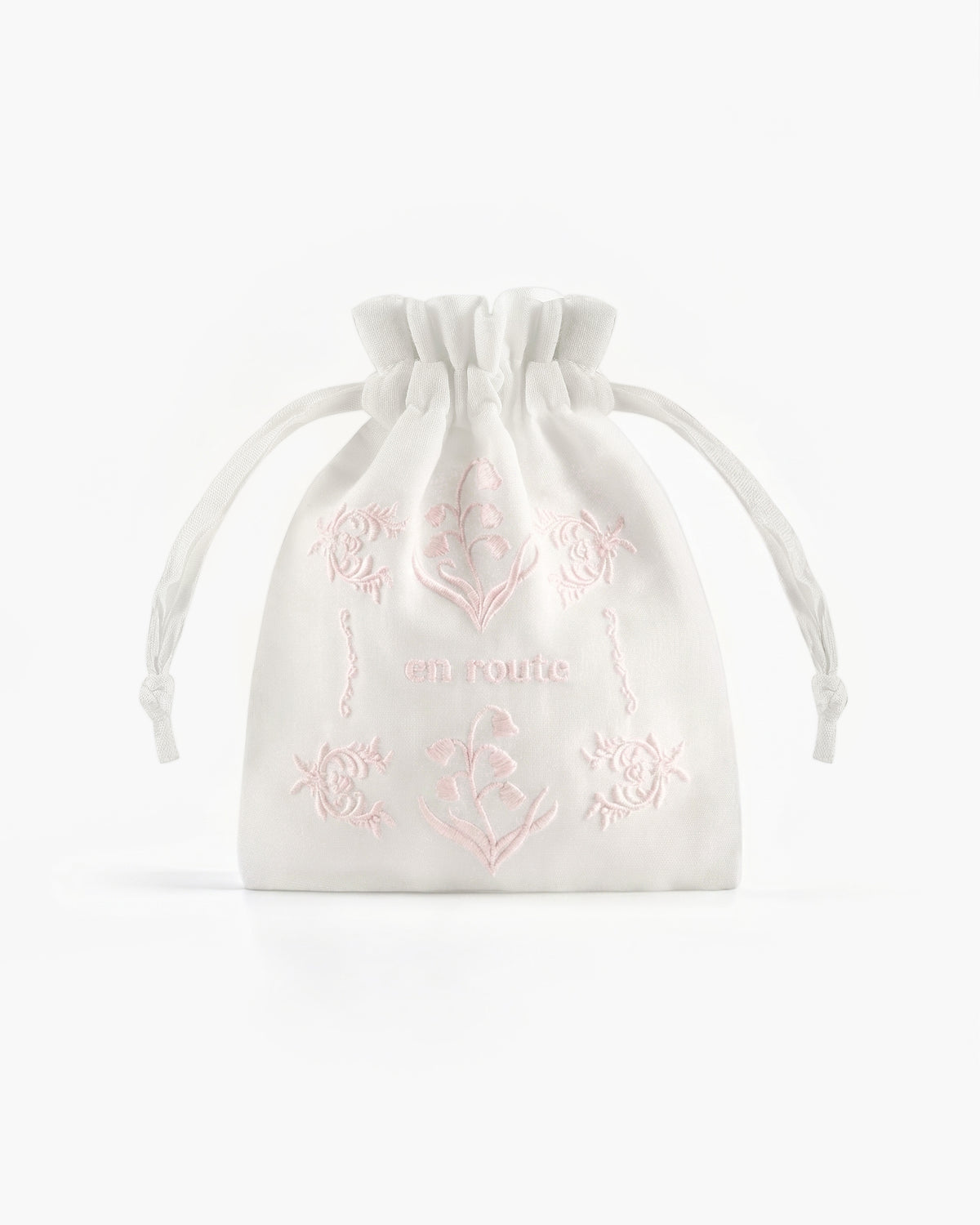 Lily of the Valley Jewelry Pouch - Pink - en route jewelry