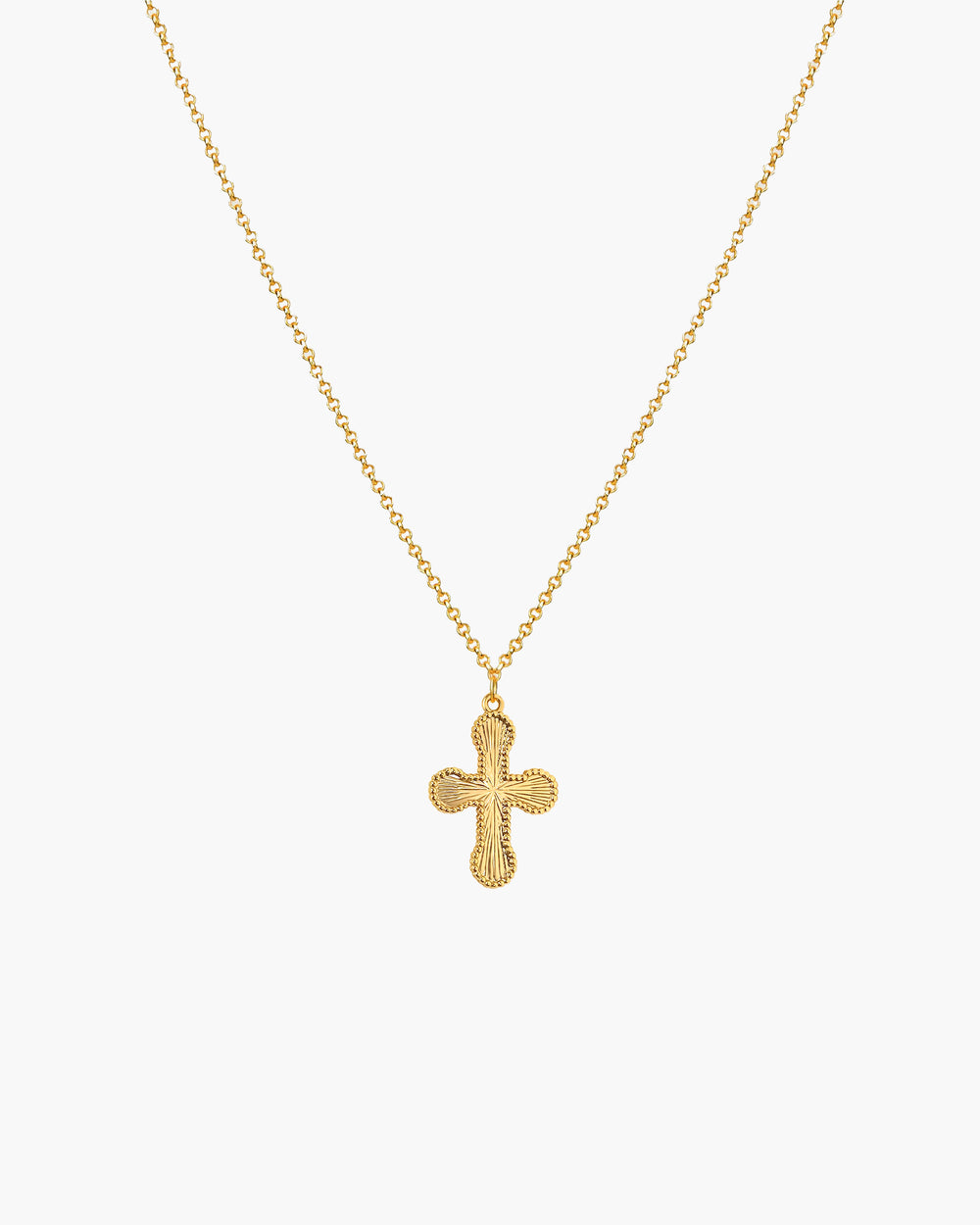 Naszyjnik z małym wisiorkiem krzyża