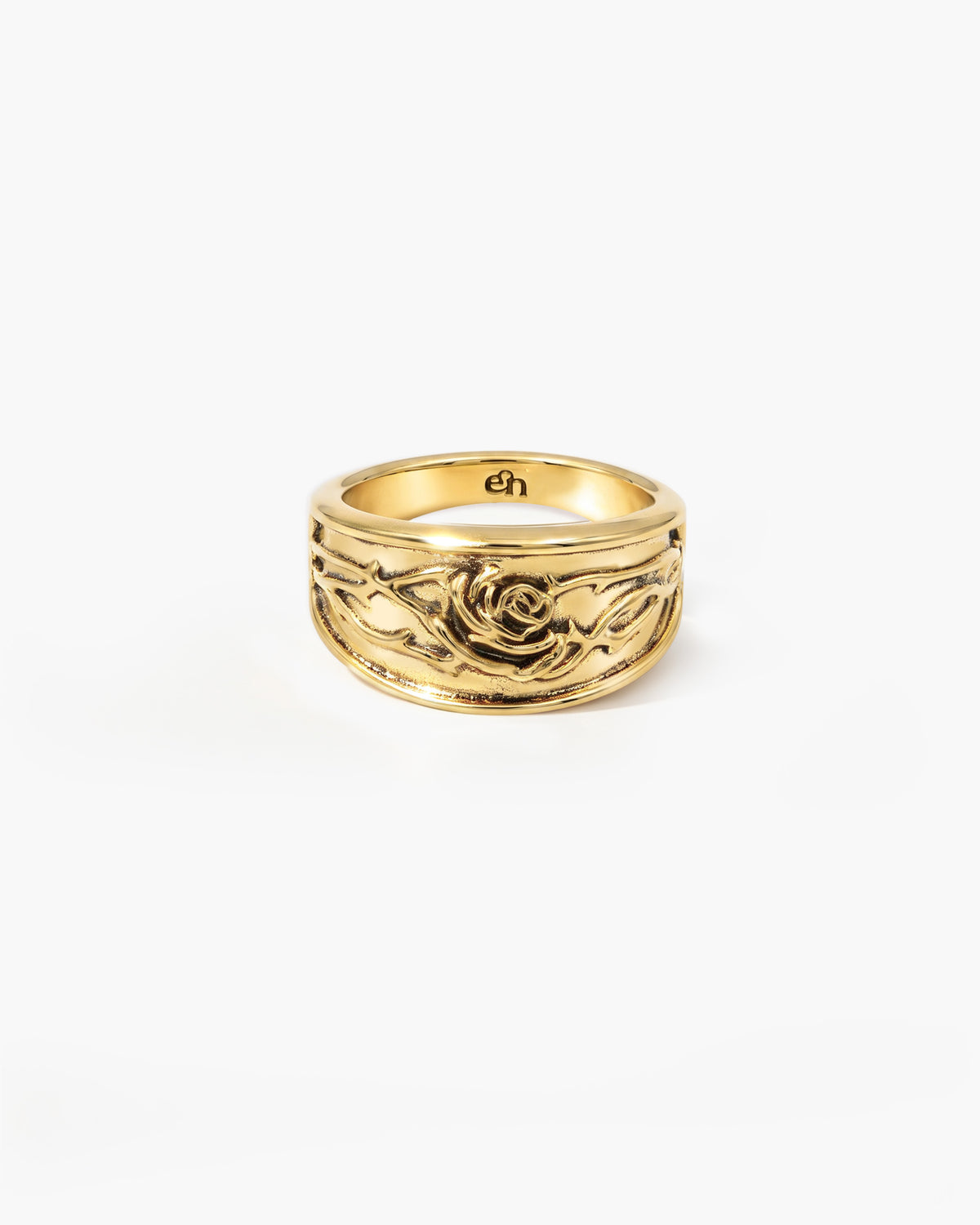 Rosa Band Ring in Gold - en route jewelry