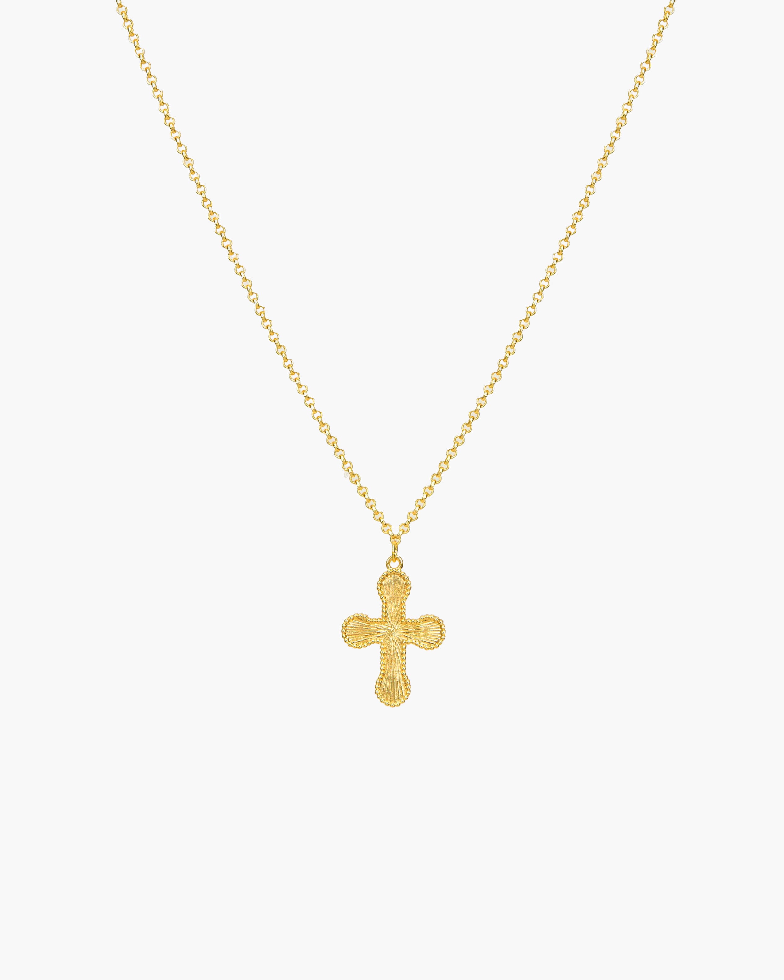 Mini Cross Pendant Necklace | en route jewelry Mini Cross Pendant Necklace | en route jewelry