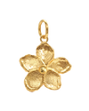 Textured Floral Pendant in Gold - Gold
