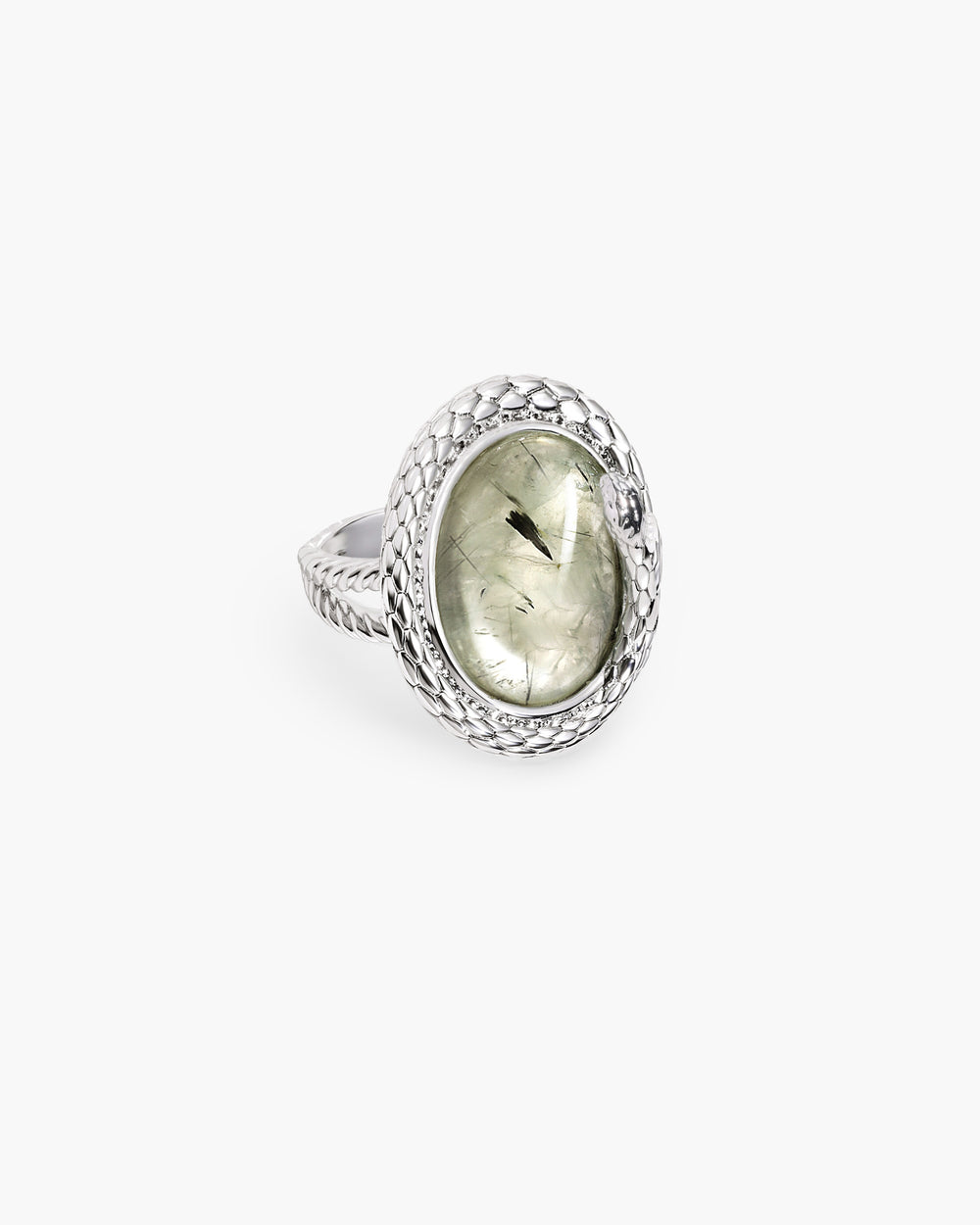 Anillo de piedra Prehnita Emerge