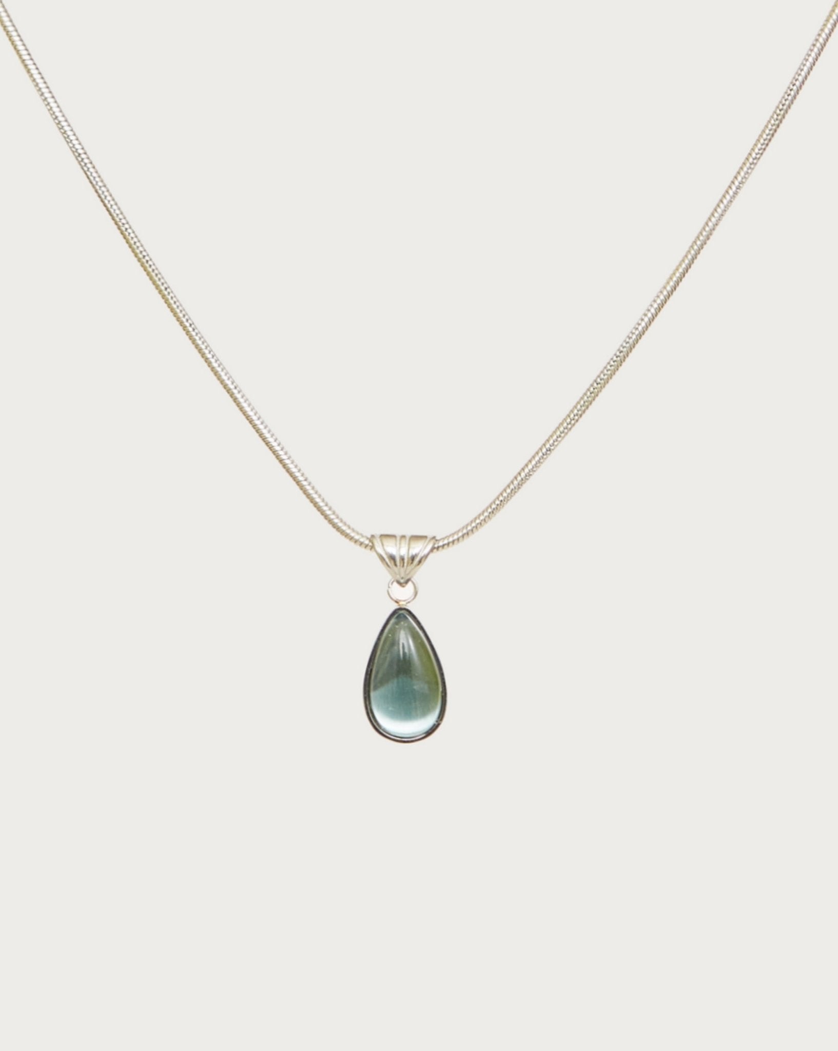 Waterdrop Necklace in Marine Blue - En Route Jewelry