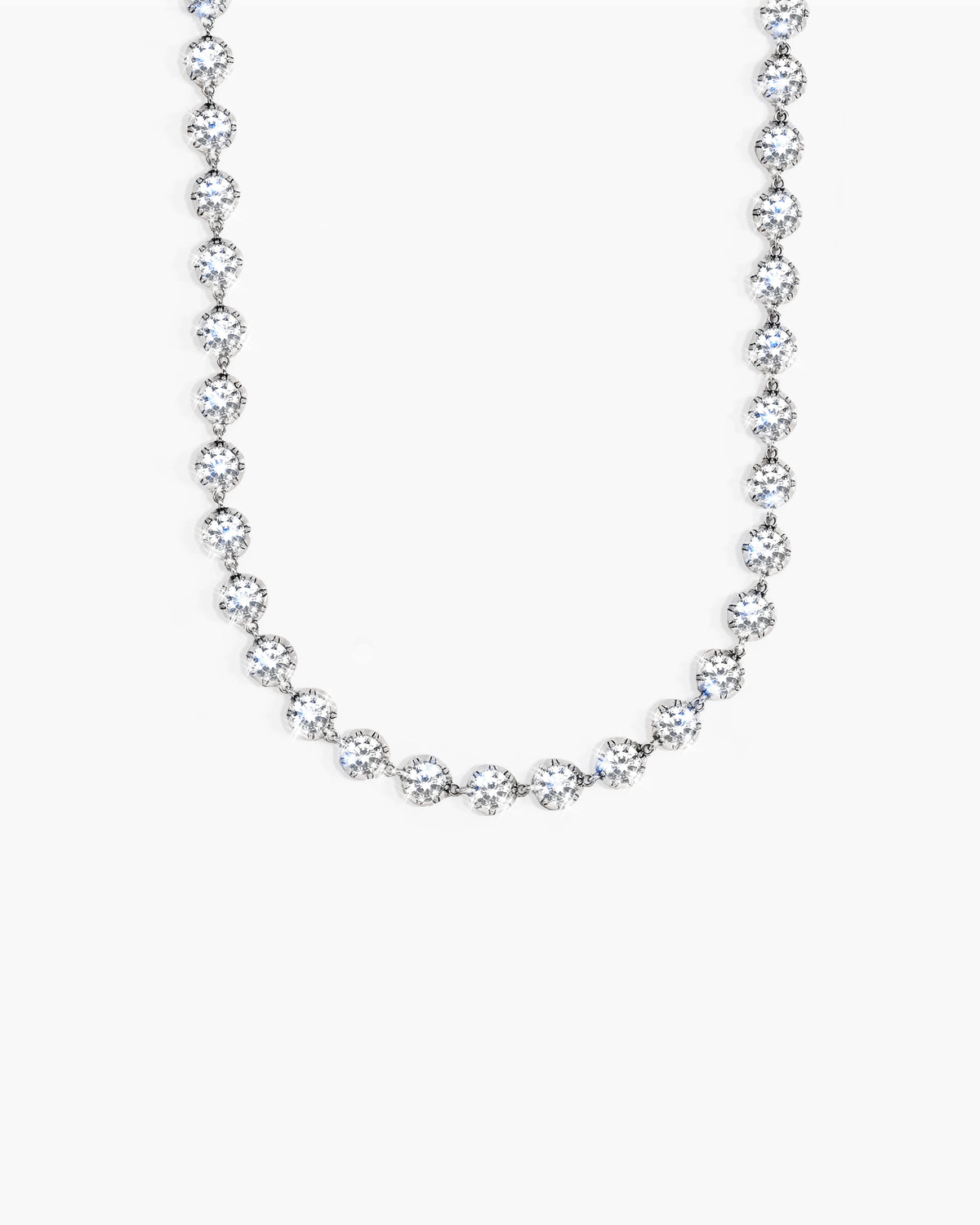 Rose Cut Riviere Necklace