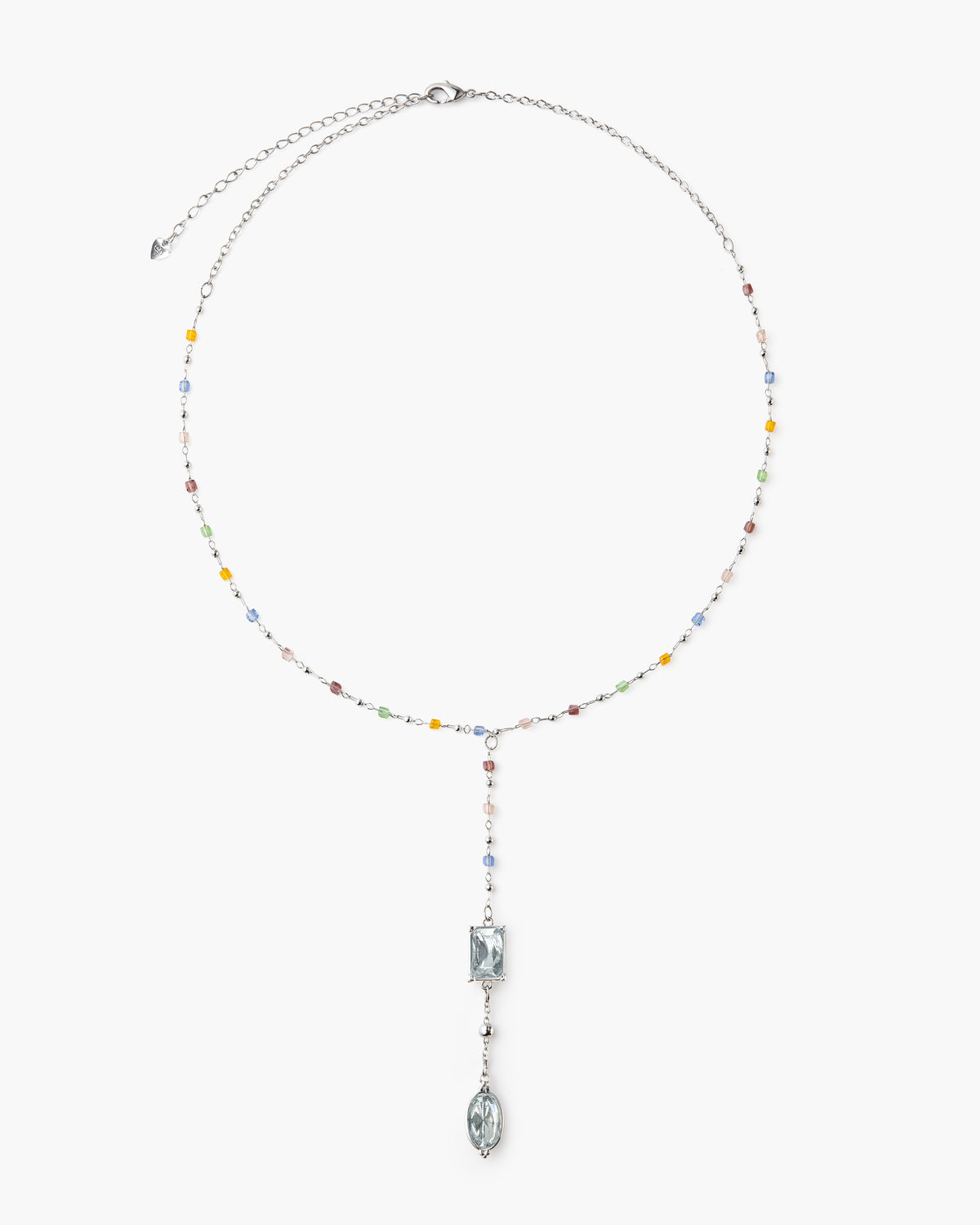 Himmlische Lariat-Halskette in Silber