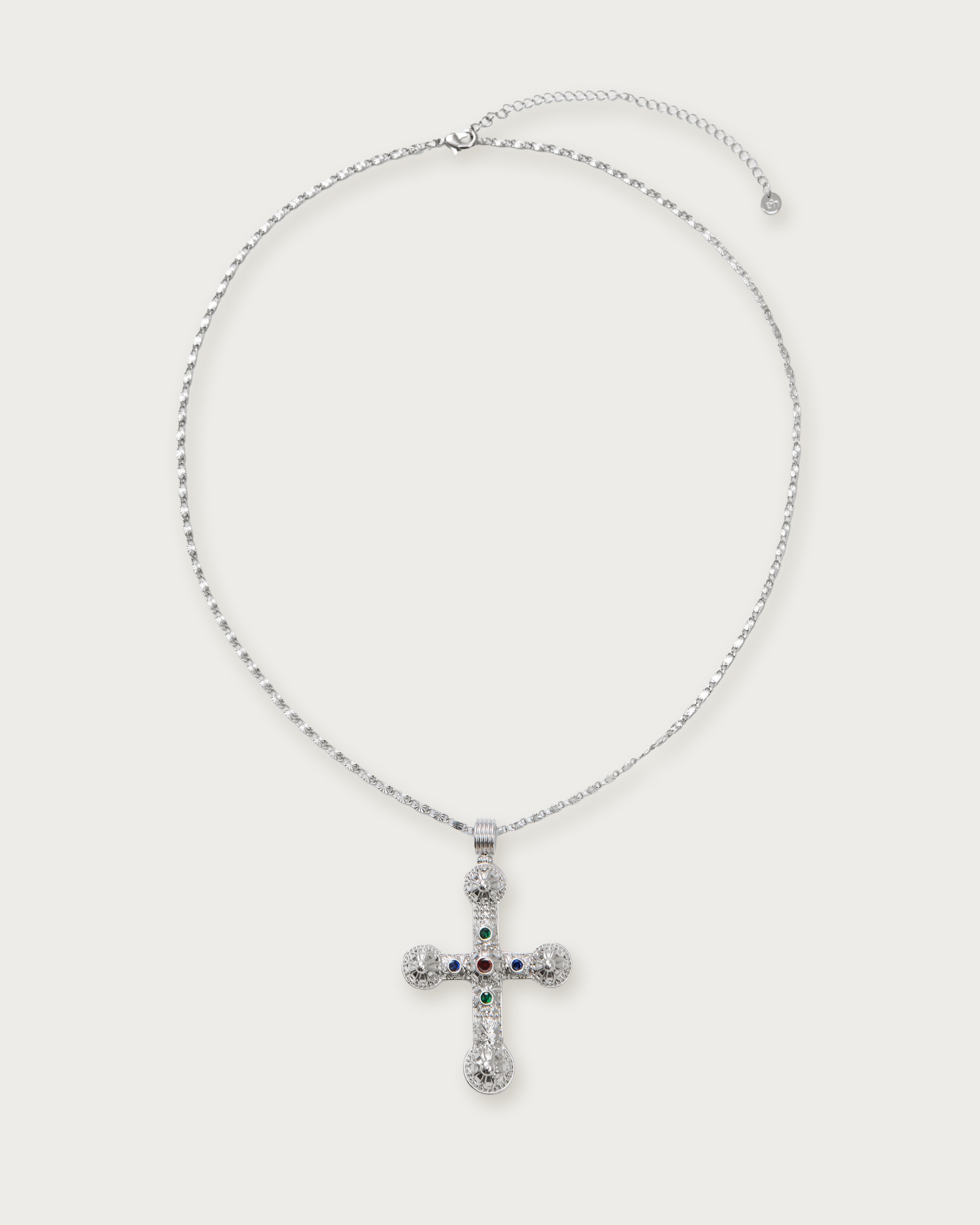 Kette in Silber XL Cross