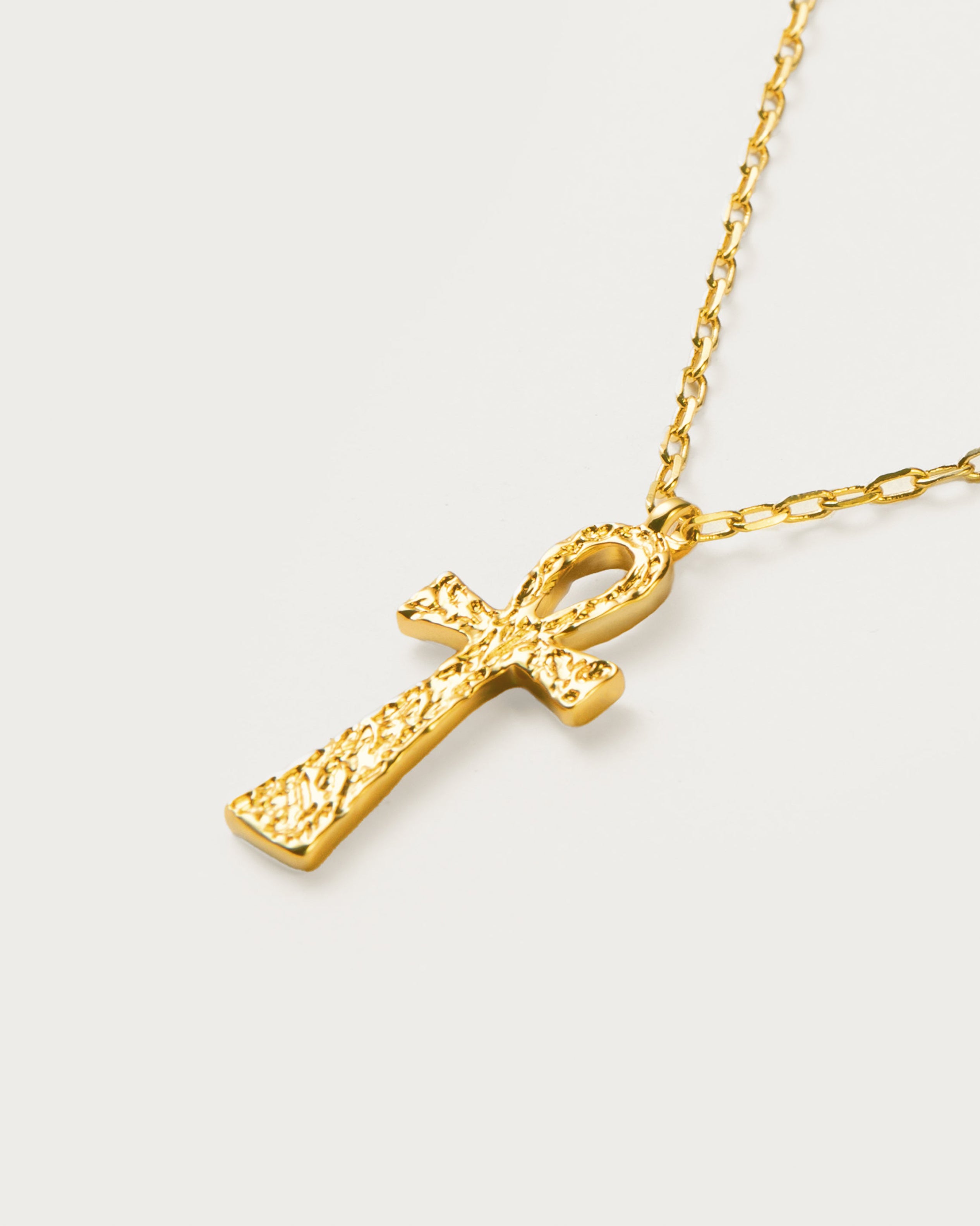 Collier Ankh texturé