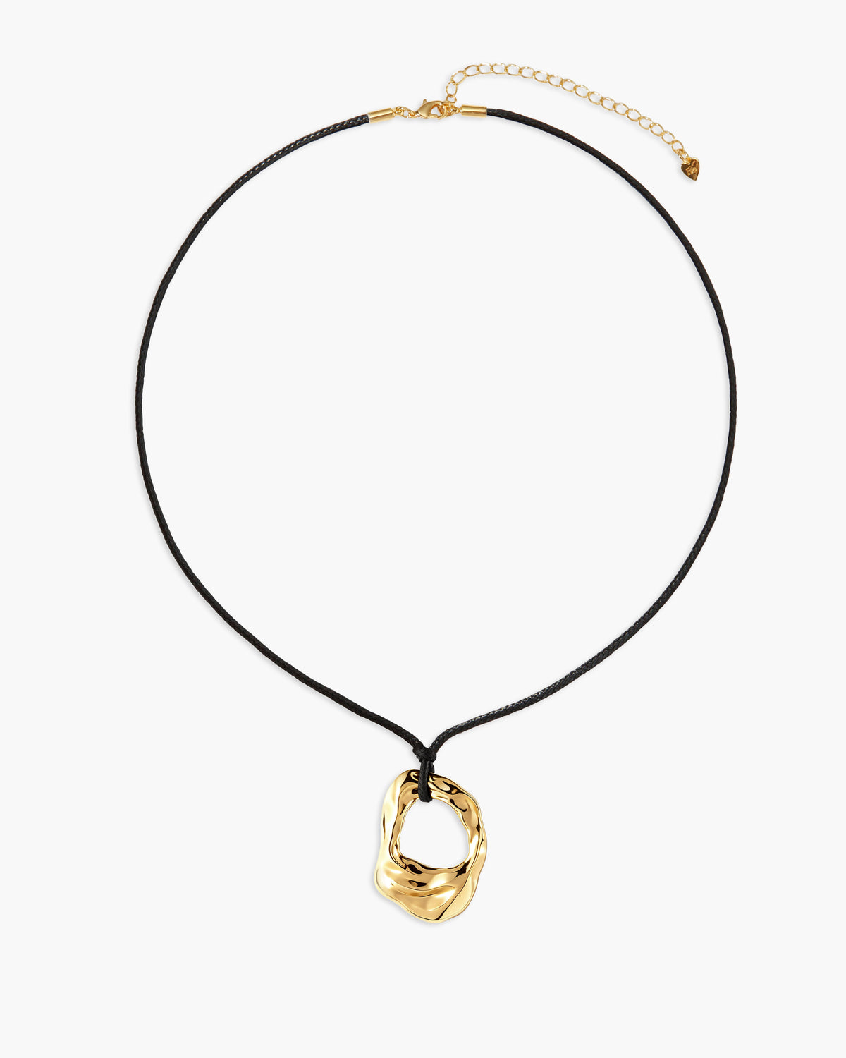 Liquid Shell Cord Necklace in Gold