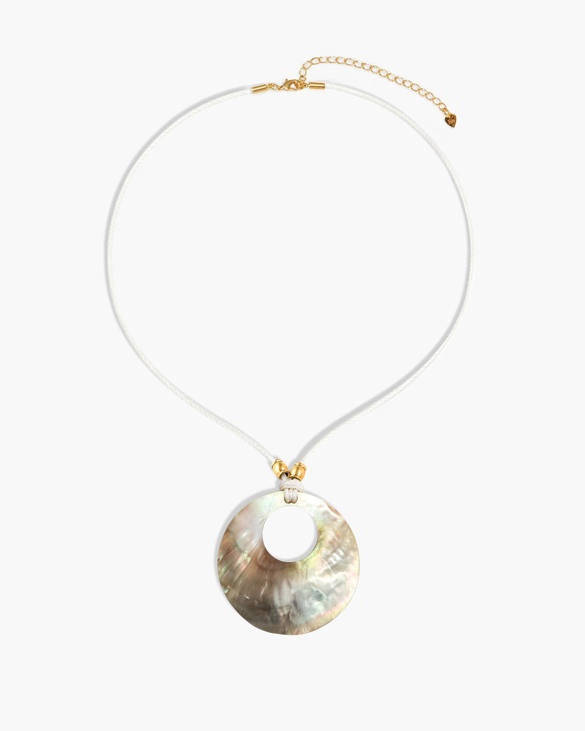 Naia Shell Cord Necklace - Ivory