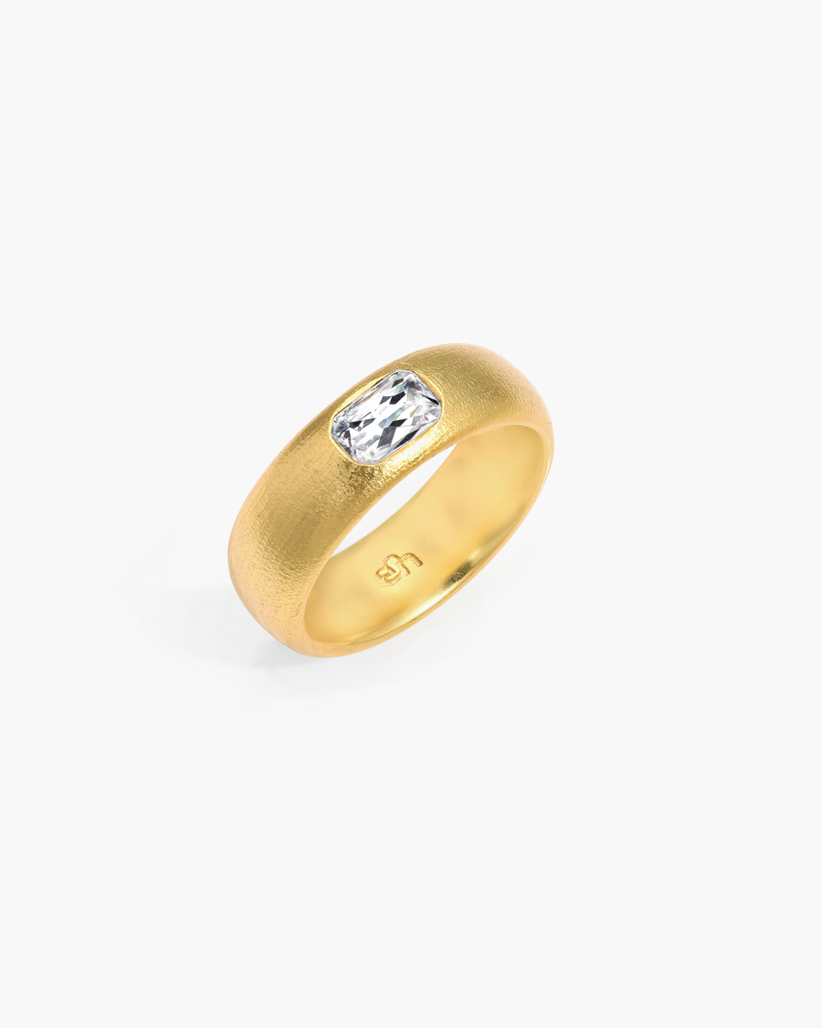 Pierścionek Hush w kolorze złotym
