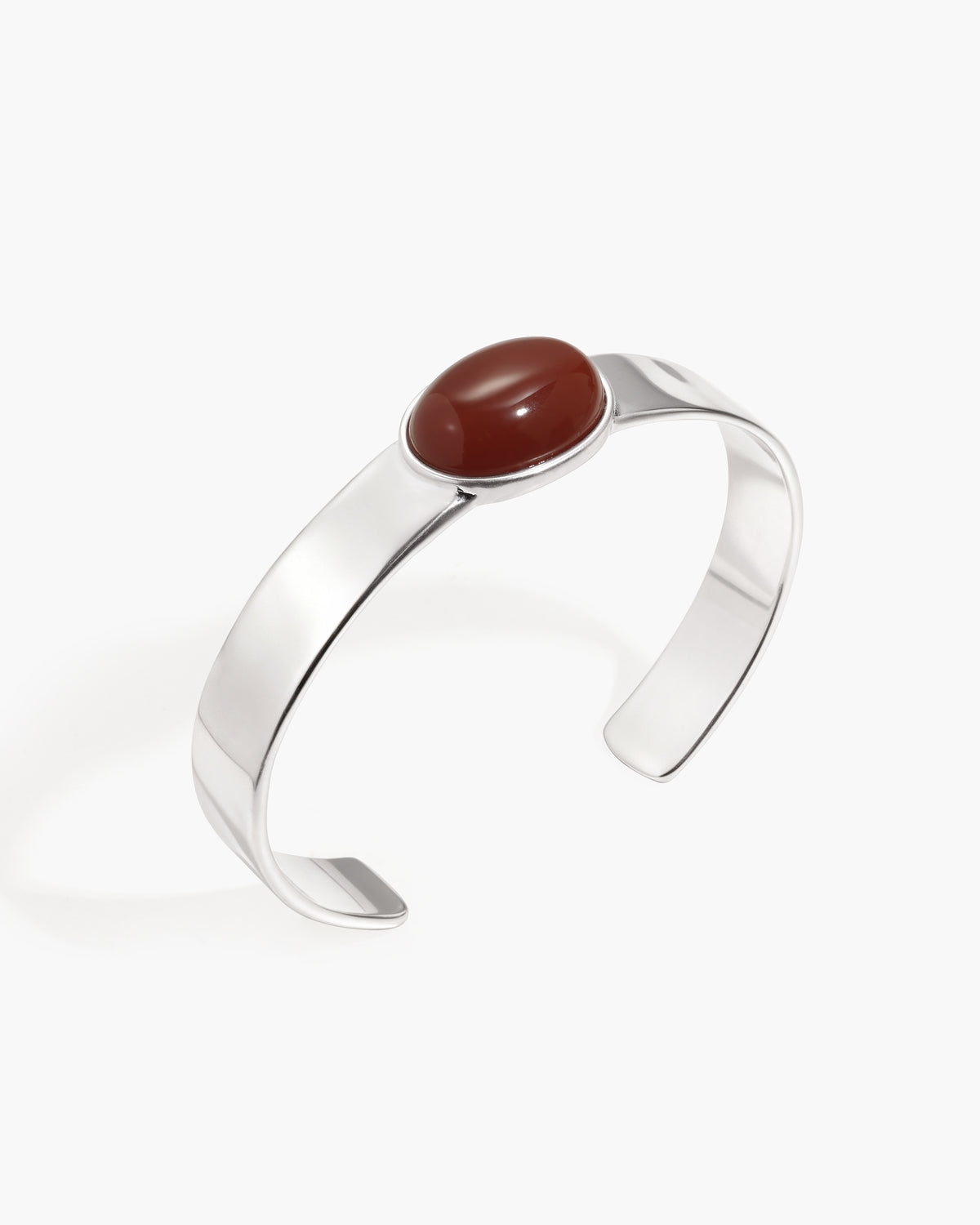 Mara Carnelian Cuff Bangle - En Route Jewelry