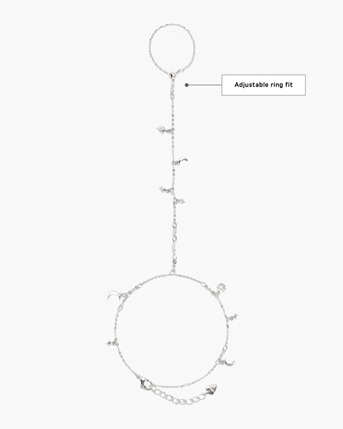 Bracciale a catena per mano Lyra in argento