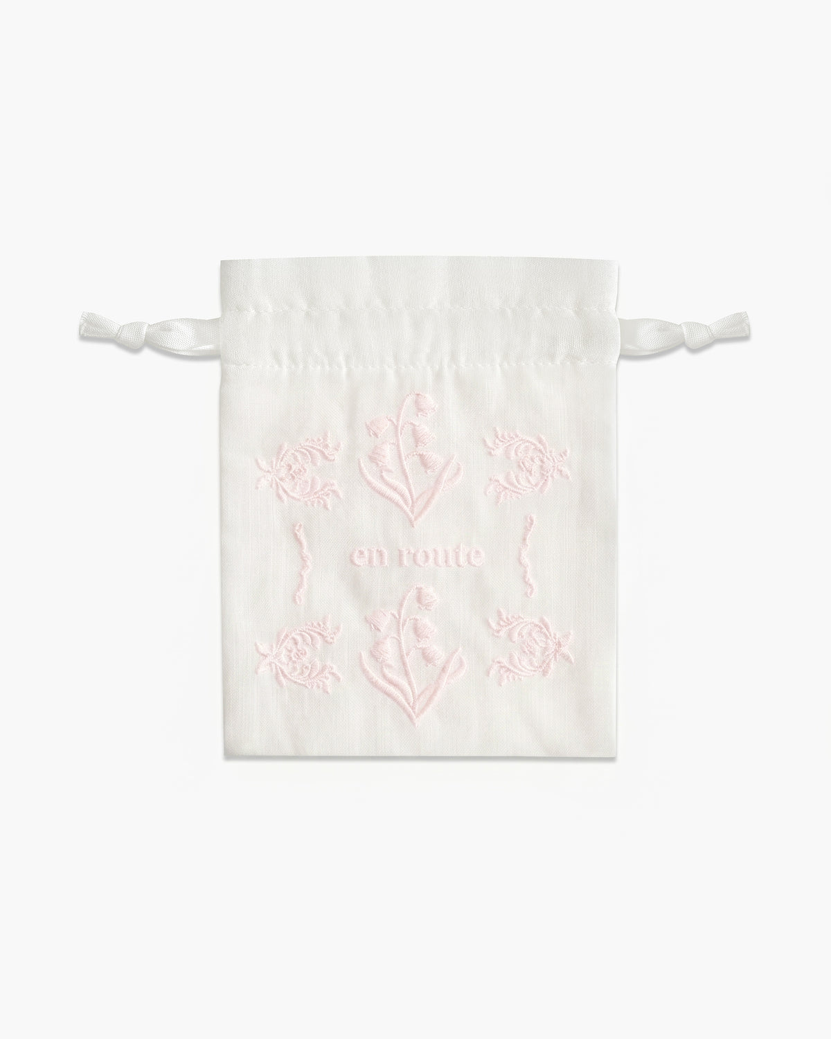 Lily of the Valley Jewelry Pouch - Pink - en route jewelry