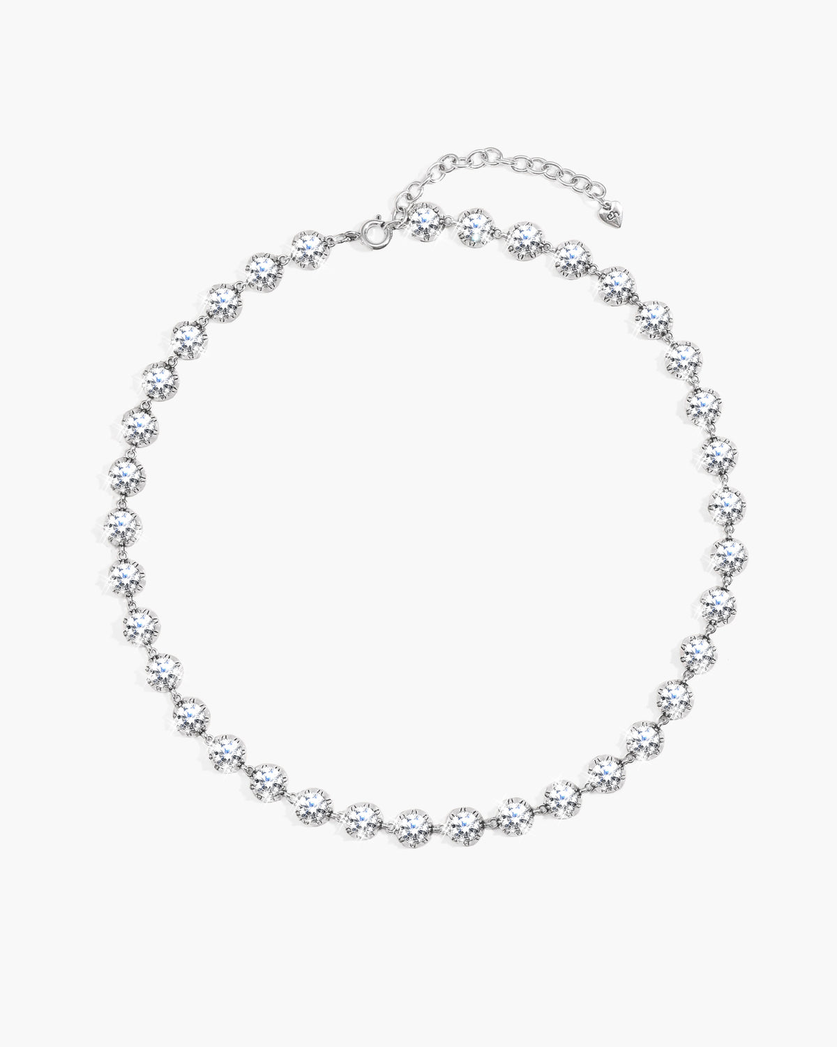 Rose Cut Riviere Necklace
