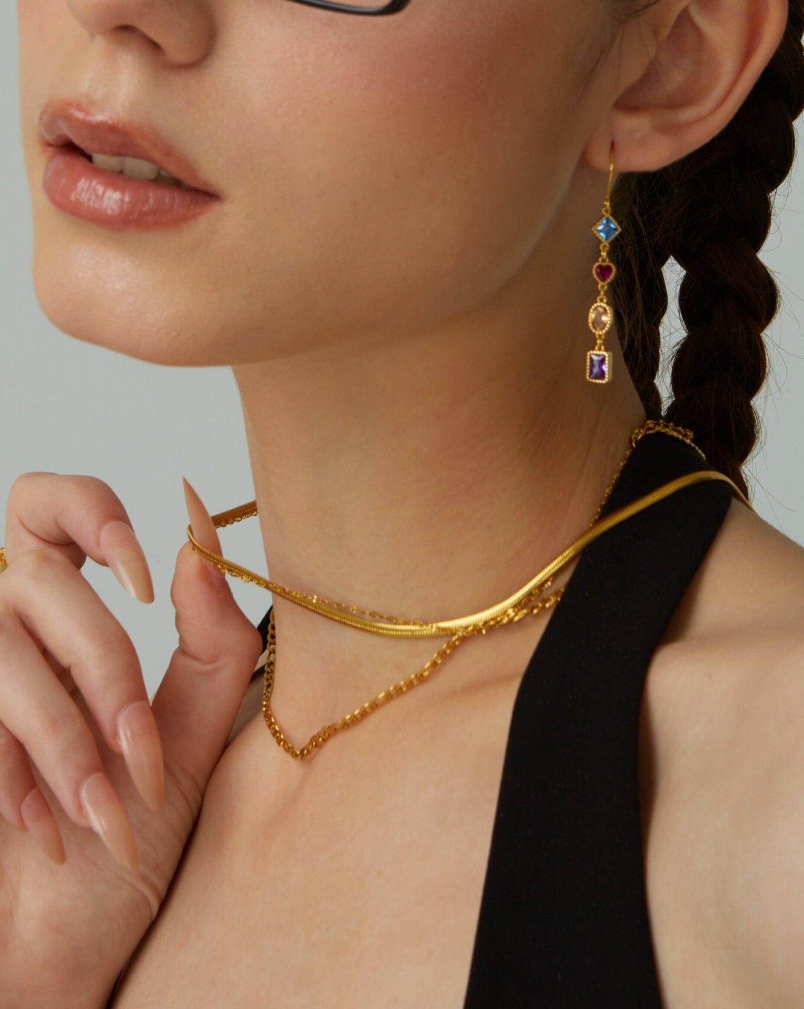 3mm Herringbone Chain Necklace - En Route Jewelry