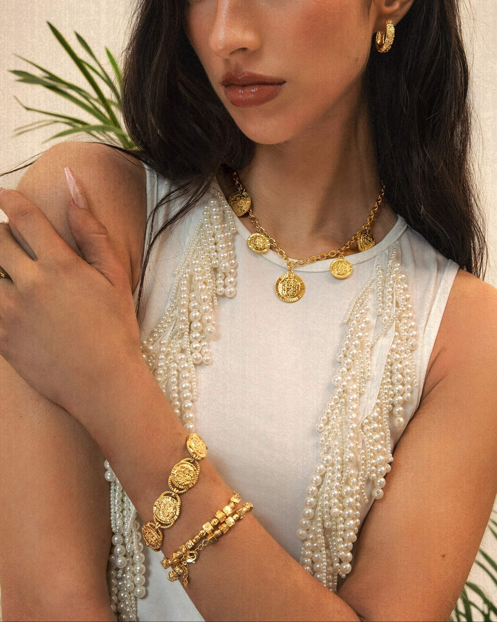 Golden Hojas Bracelet