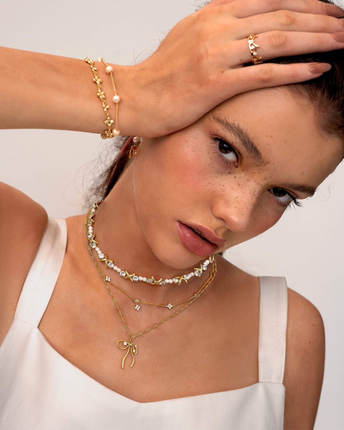 Bowtie Pearl Bracelet