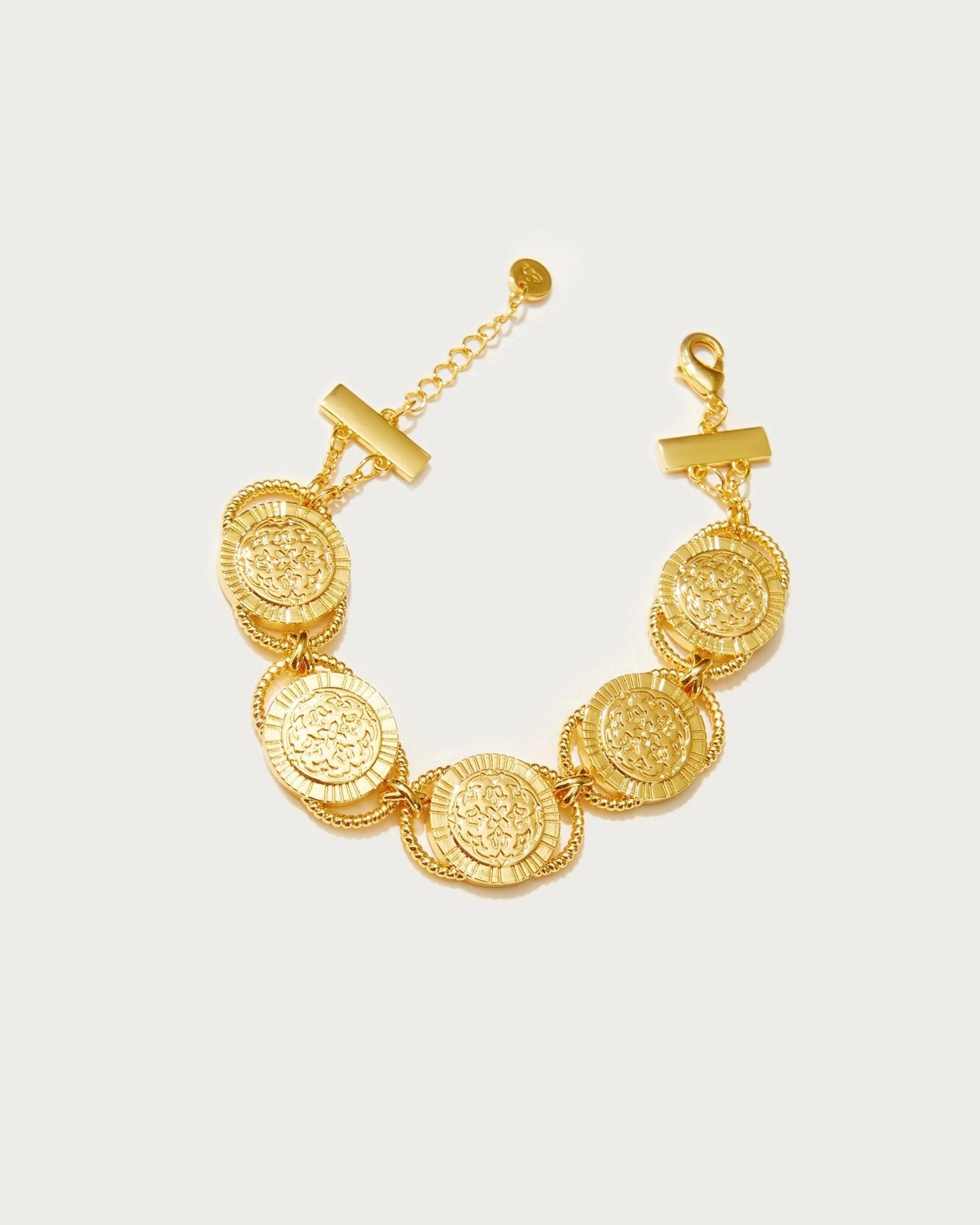 Golden Hojas Pulsera