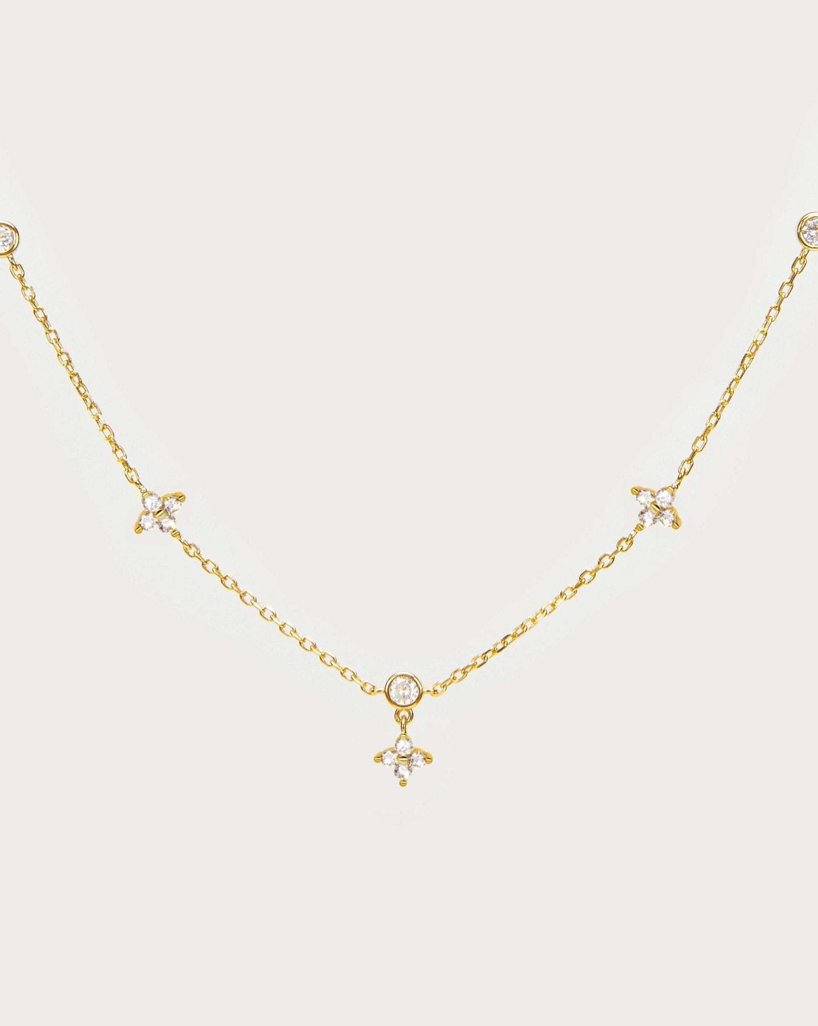 Lucky Clover Kette in Gold
