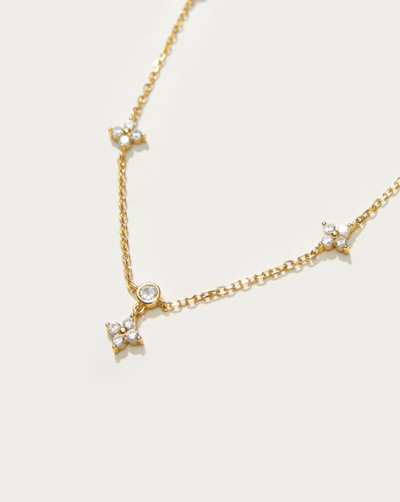 Lucky Clover Kette in Gold