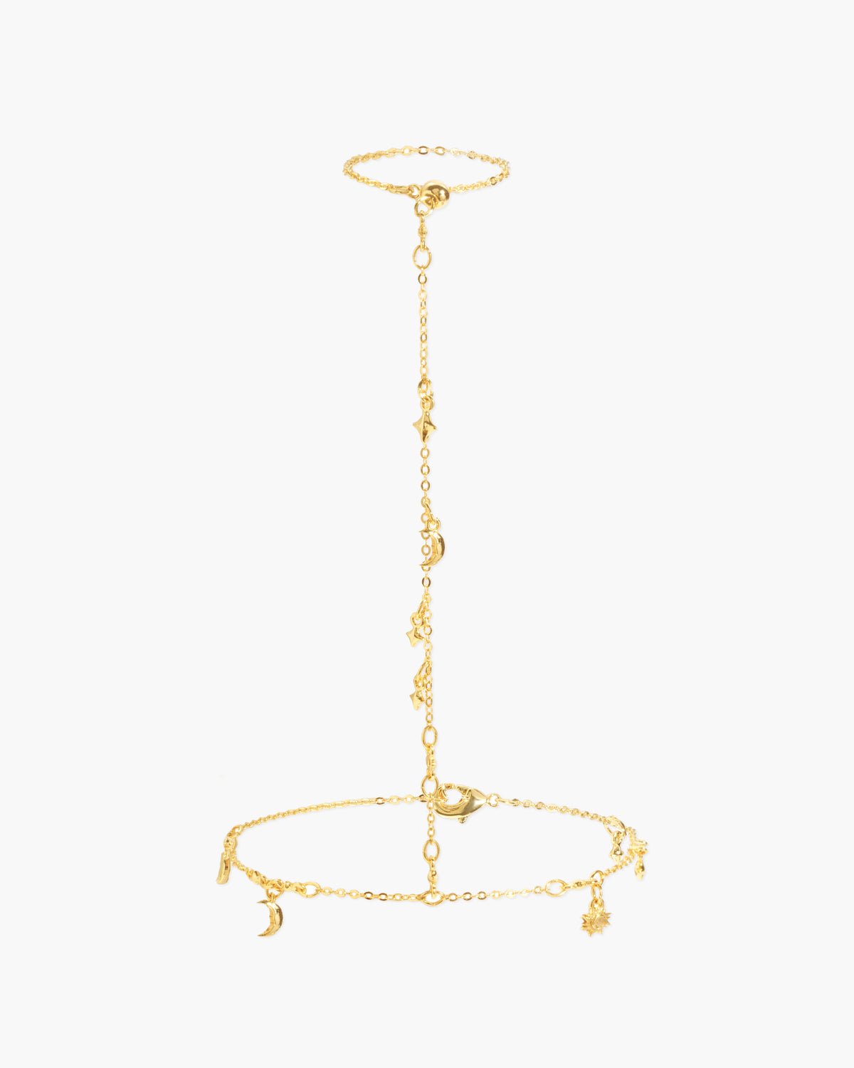 Bracelet chaîne main Lyra