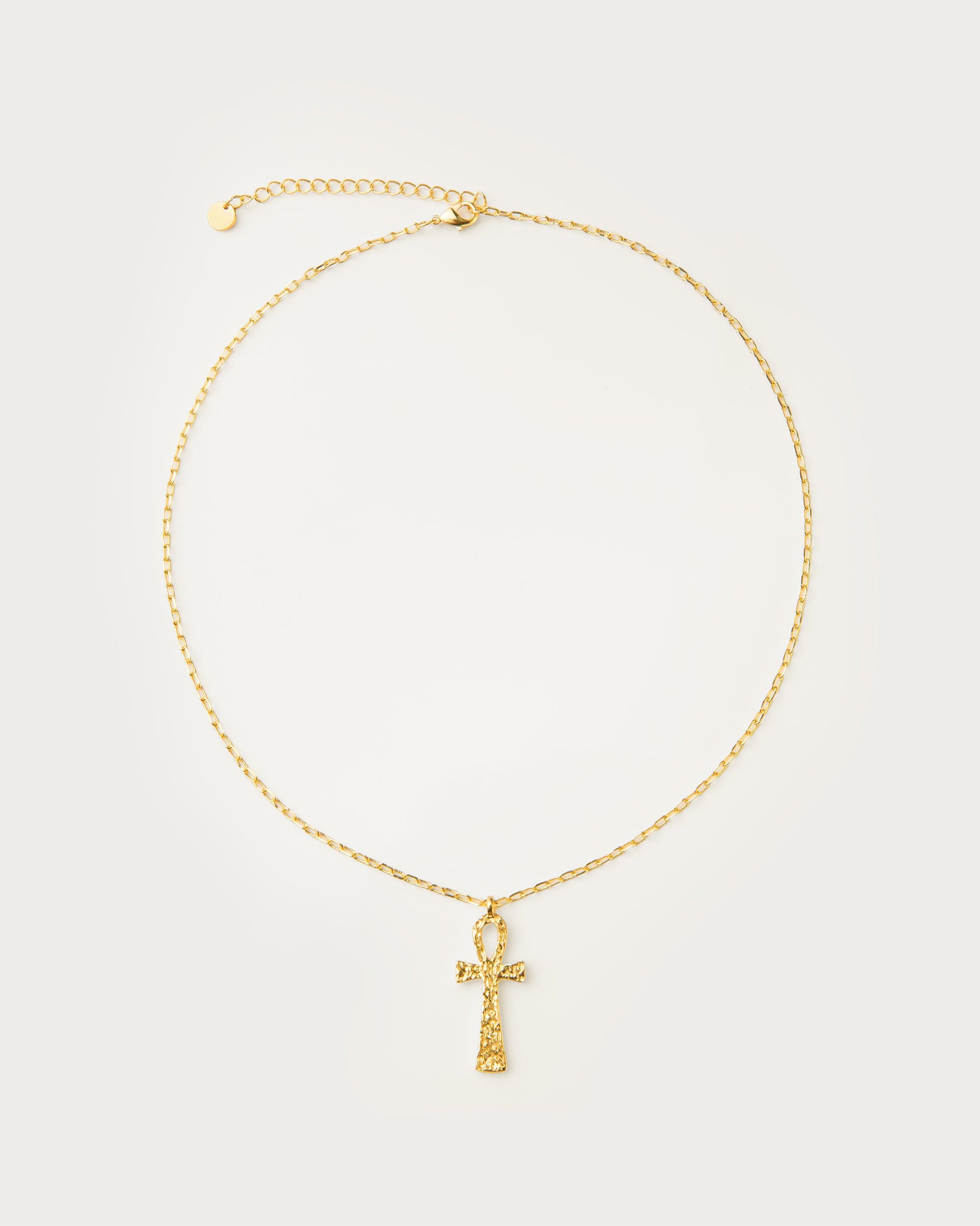 Textured Ankh Necklace