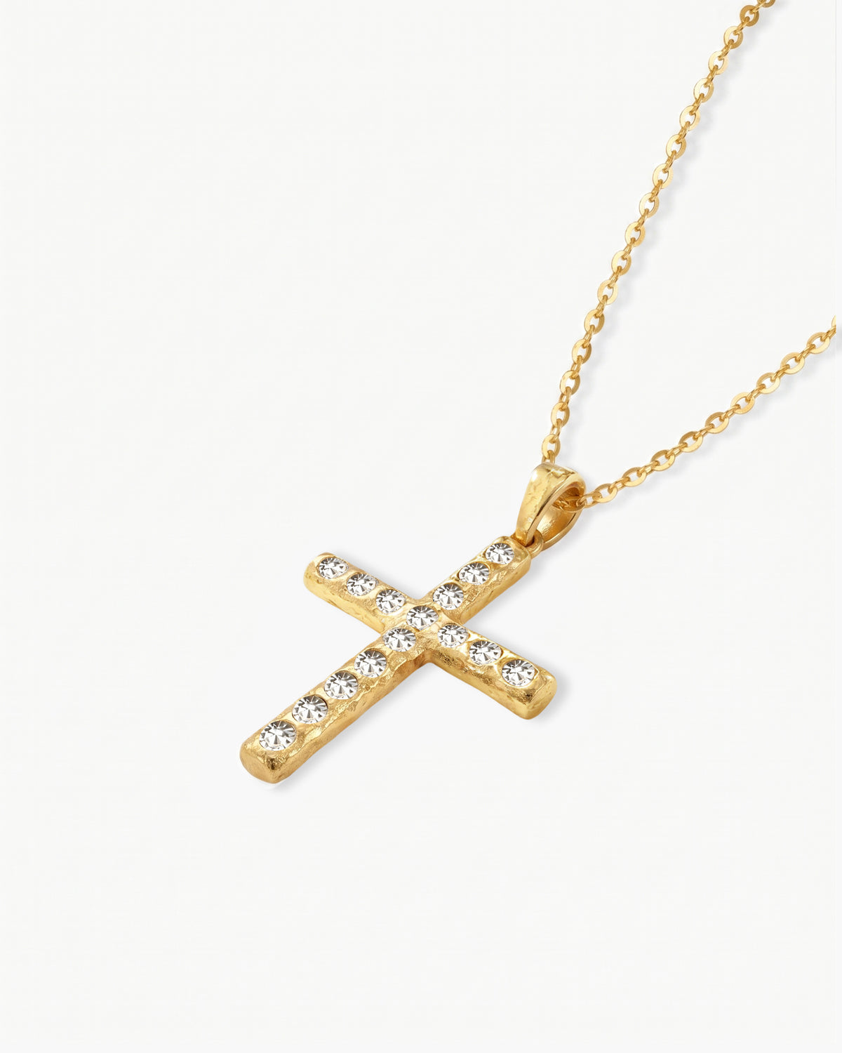Pavé Cross Necklace